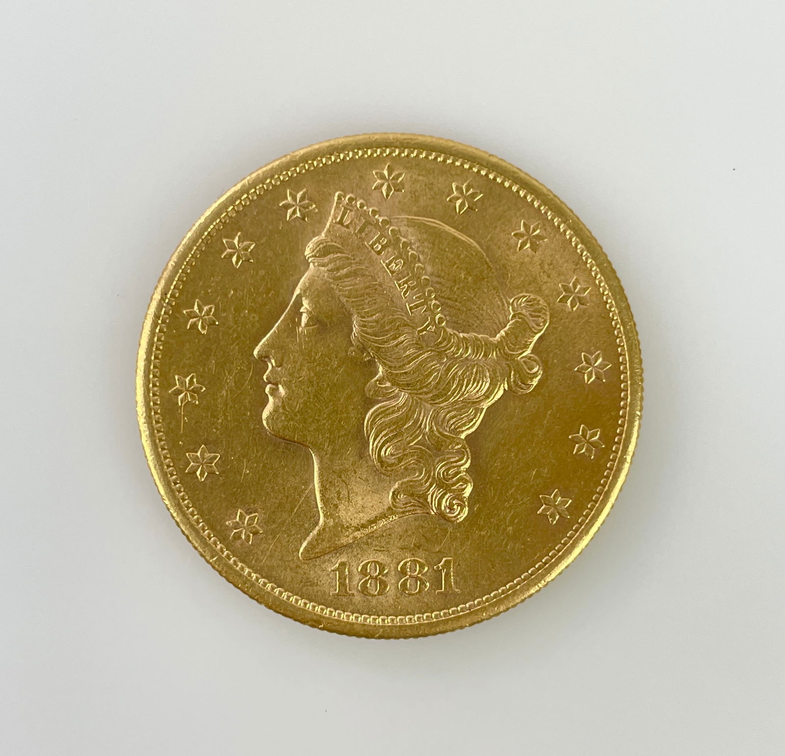 US 1881-S Liberty Head Gold $20 33.436g .900 Gold (1 of 4)