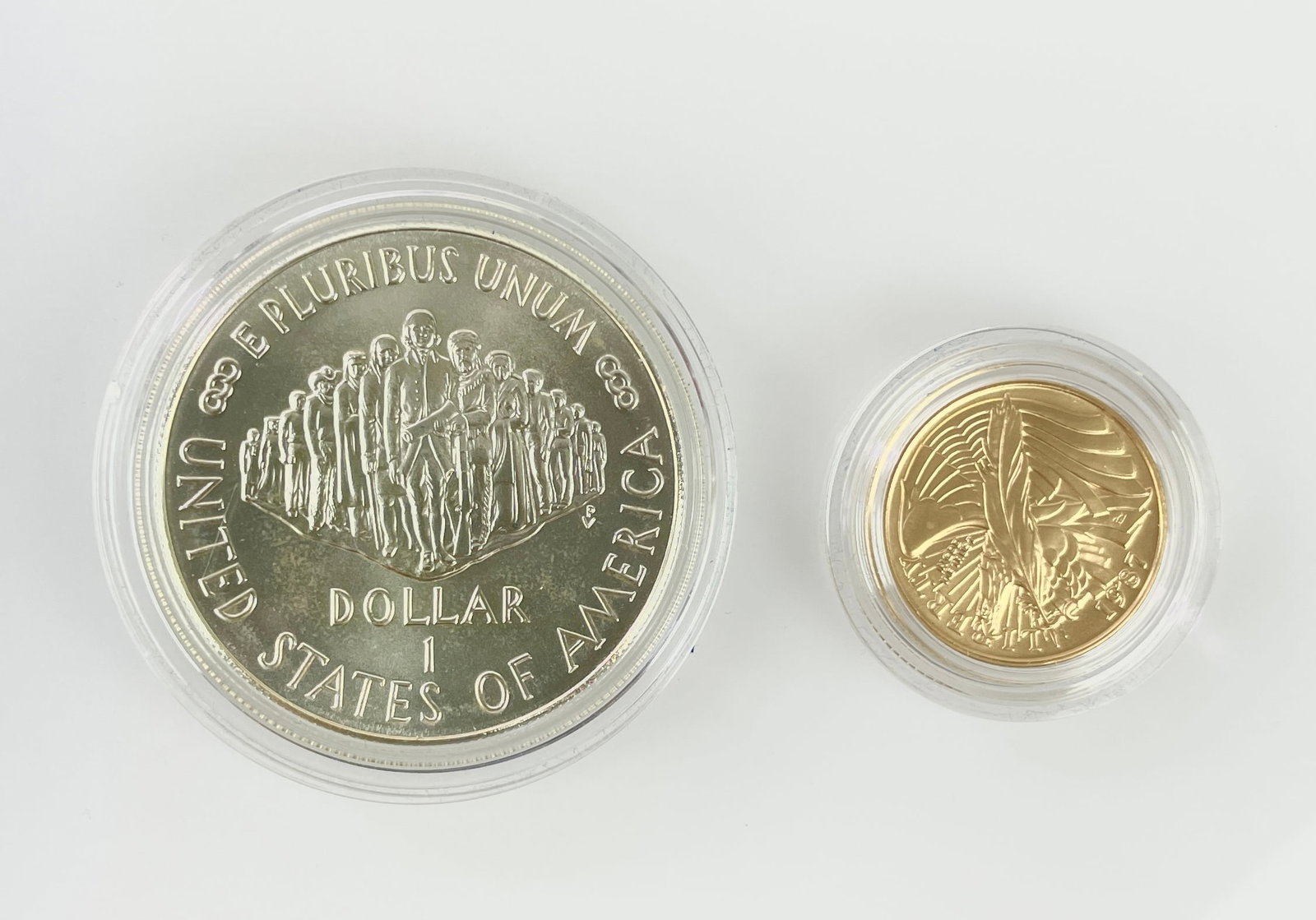 1987 United States Constitution Bicentennial Gold $5 & Silver $1 Commemorative Set (1 of 8)