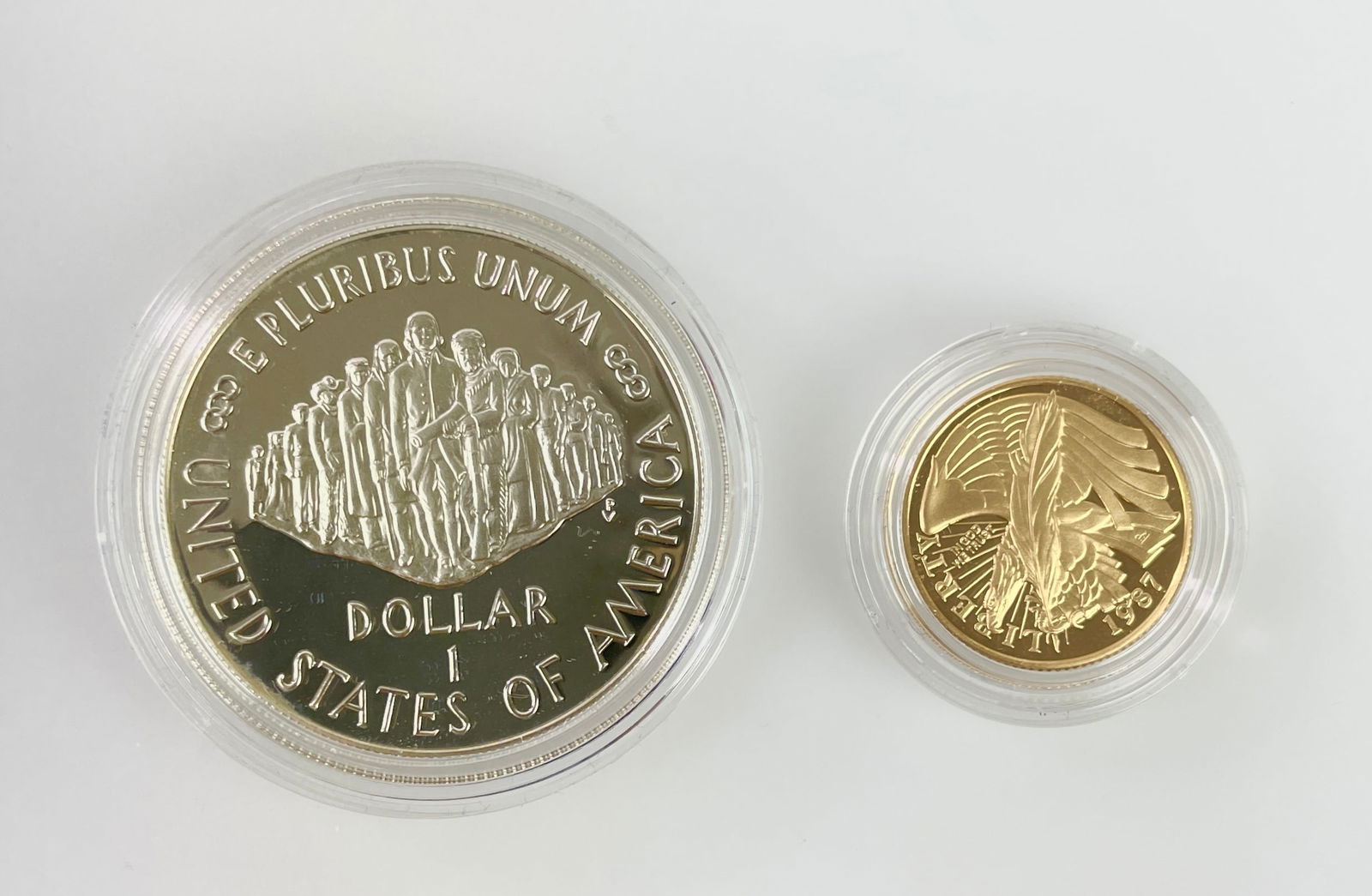 1987 United States Constitution Bicentennial Gold $5 & Silver $1 Commemorative Set (1 of 9)