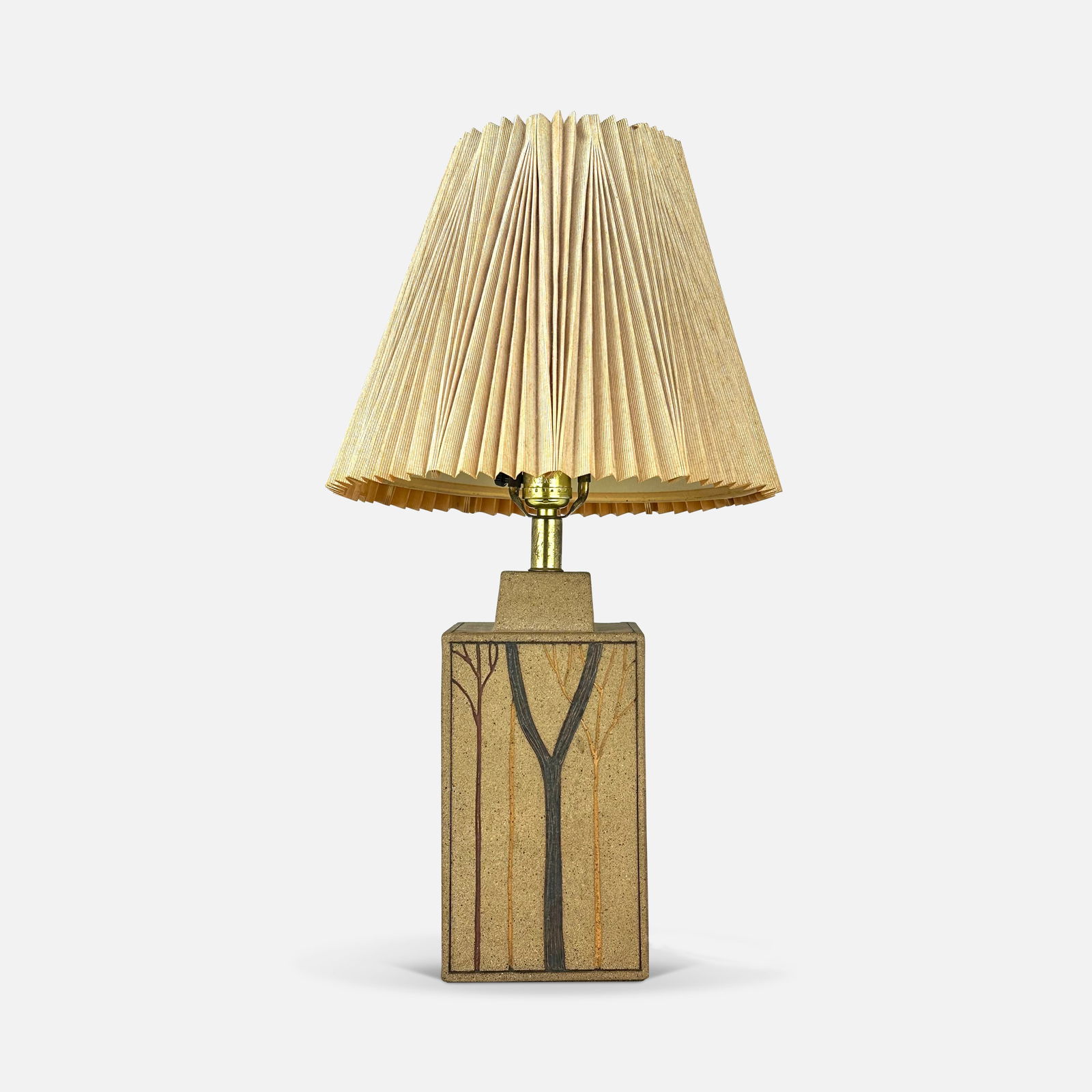 Ron Lederer Signed Stoneware MCM Studio Pottery Lamp (1 of 7)