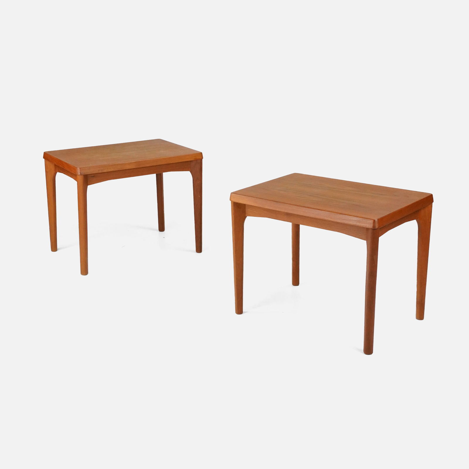 Pair Henning Kjaernulf for Vejle Stole Moebelfabrik Teak Side Tables (1 of 7)