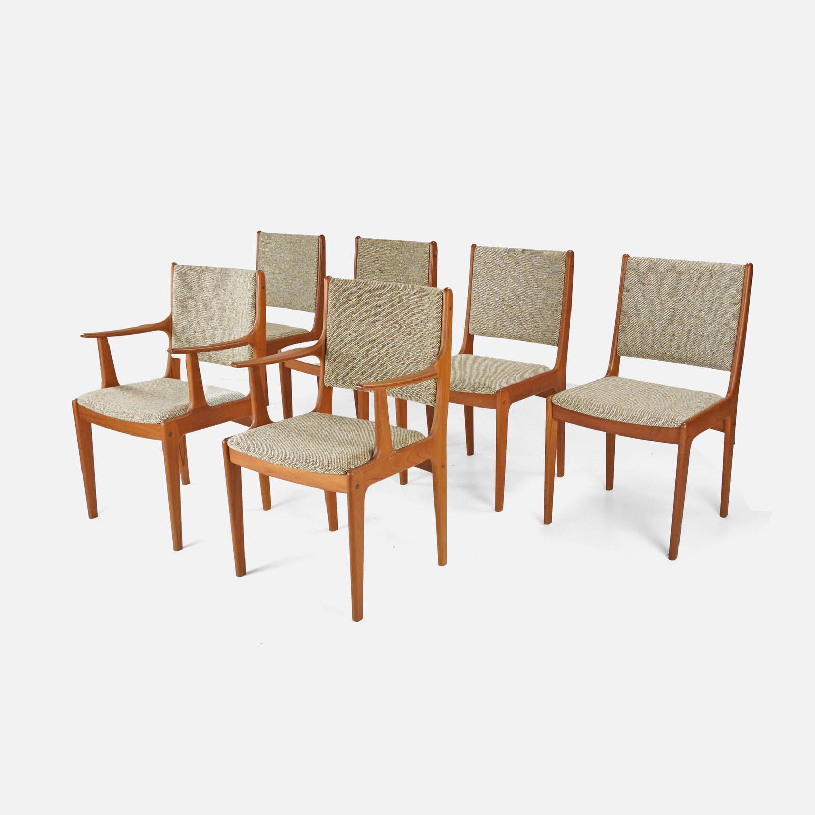 Six Midcentury Modern Scandinavian Woodworks Co. Teak Dining Chairs