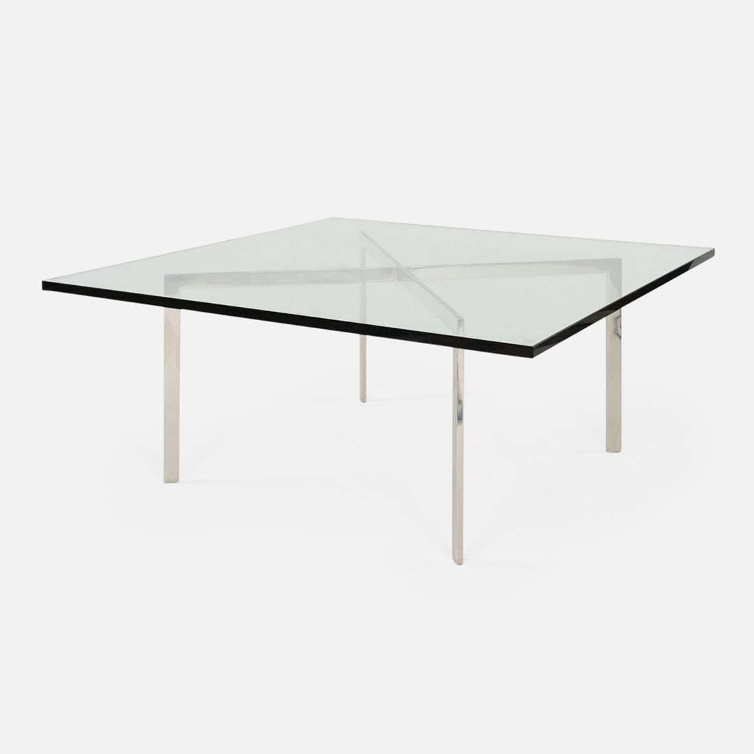 Mies Van Der Rohe for Knoll Barcelona Glass Chrome Coffee Table (1 of 10)