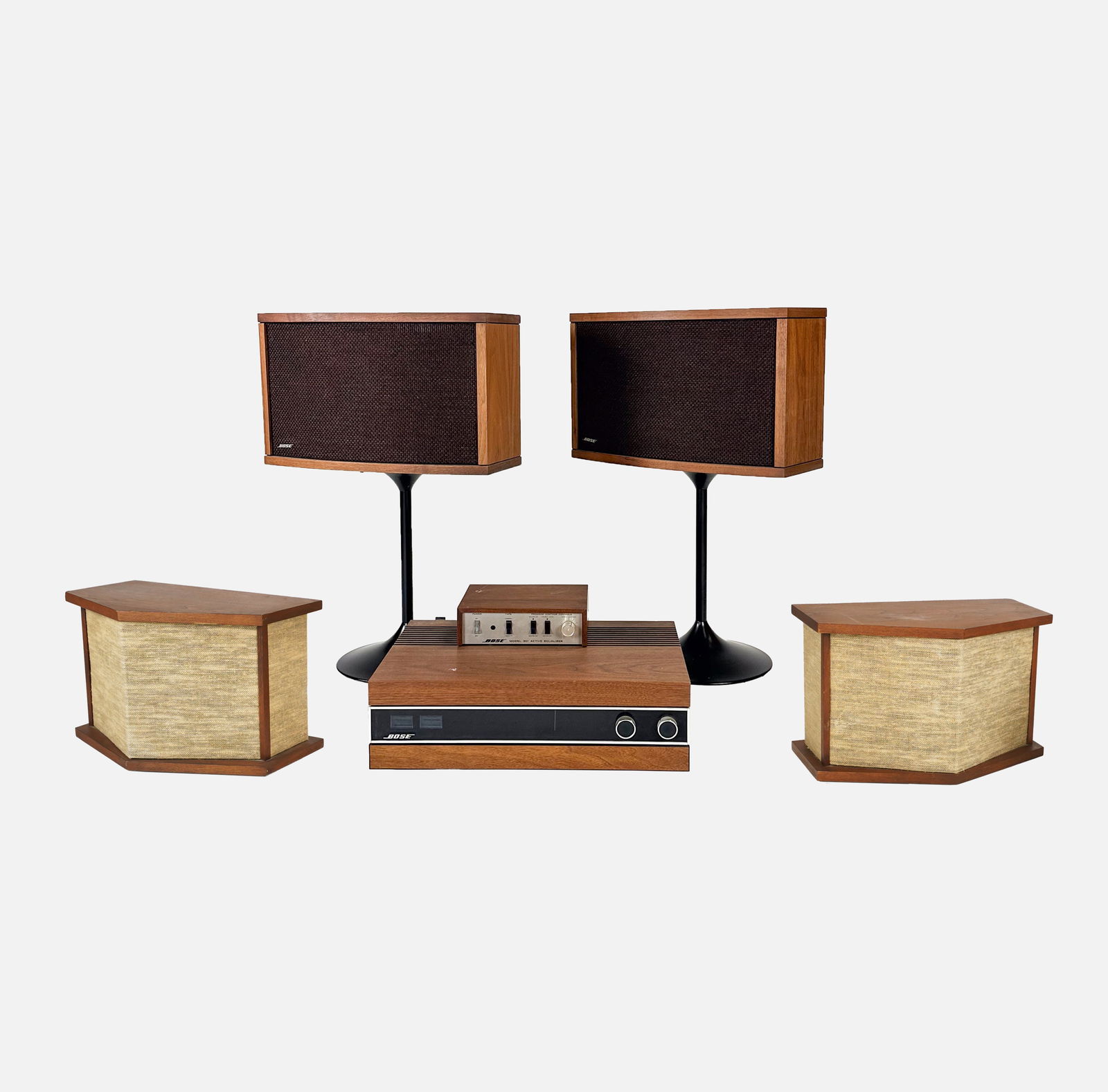 Vintage Mid Century Bose 901 System Four Speaker Set w/EQ Spatial Control Terminal (1 of 16)