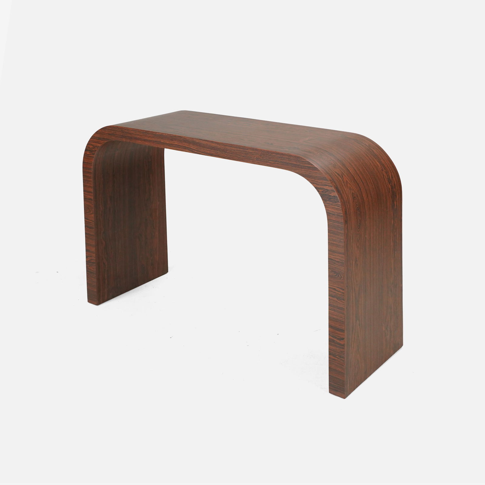 Streamline Curved Rosewood Console Table (1 of 5)