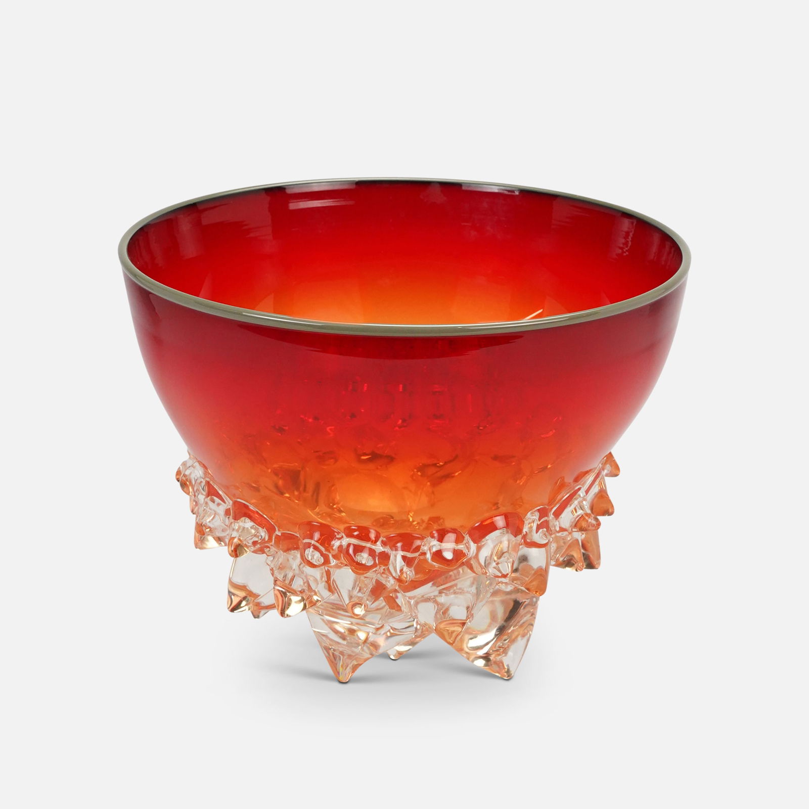 Andrew Madvin Cherry Red Thorn Hand-Blown Glass Vessel (1 of 10)