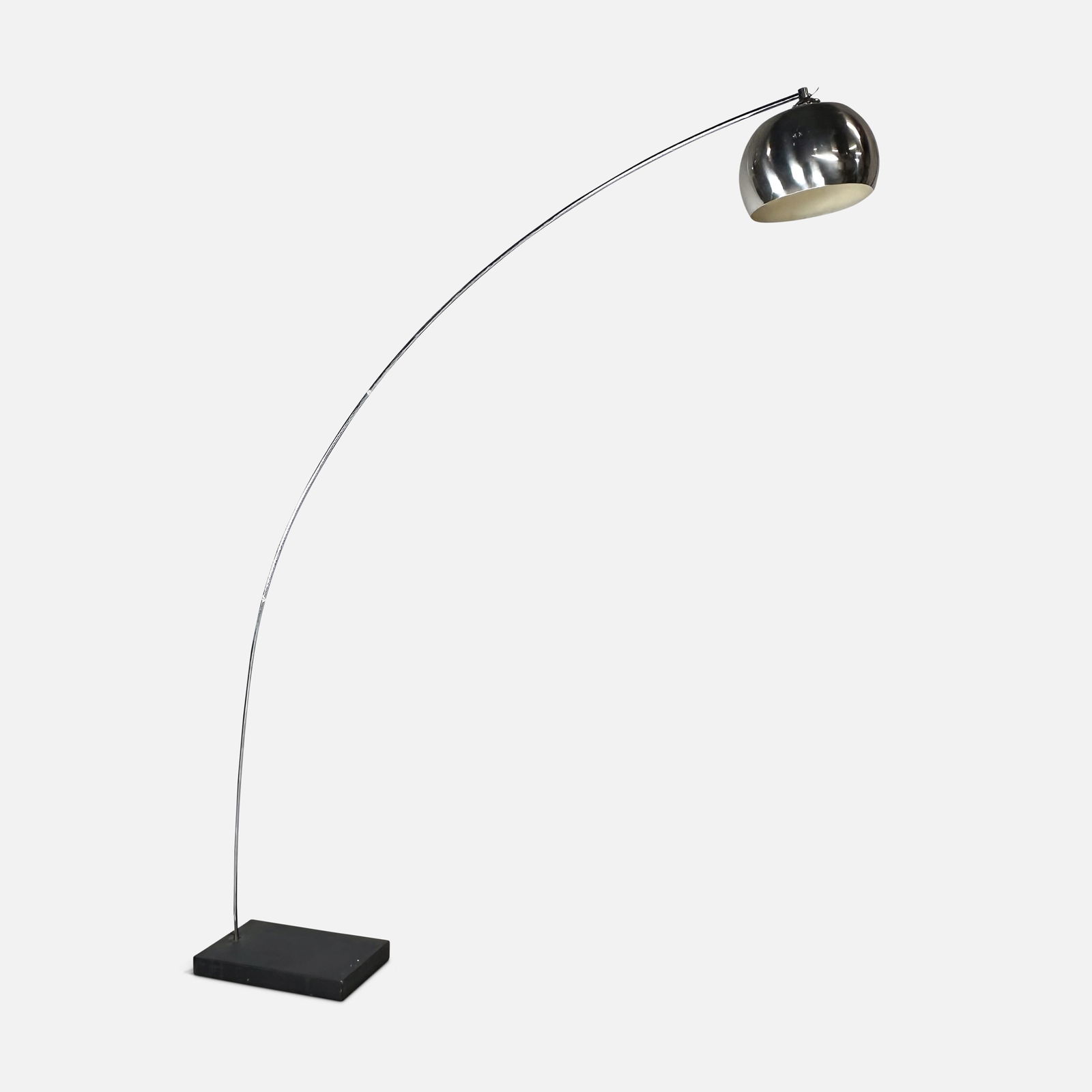 Italian MCM Chrome Arc Floor Lamp (1 of 4)