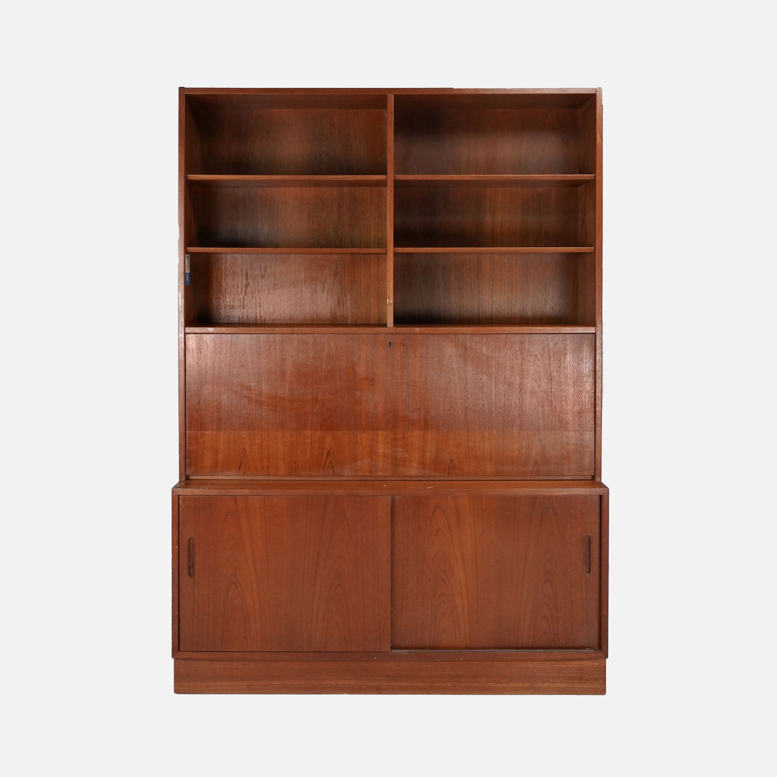 Poul Hundevad Danish Modern Teak Secretary Desk Wall Unit Cabinet (1 of 4)