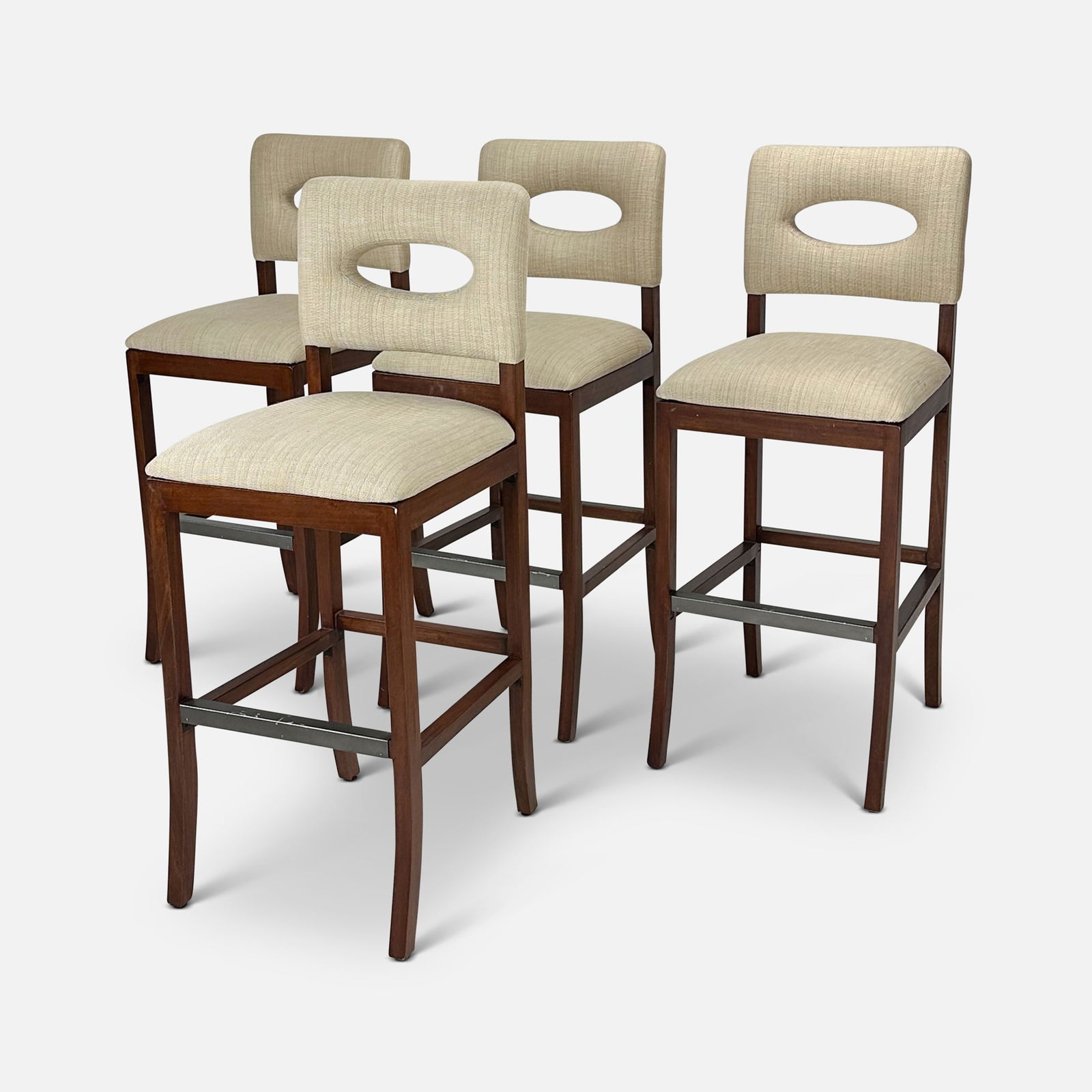 Four Palecek Contemporary Bar Stools (1 of 6)