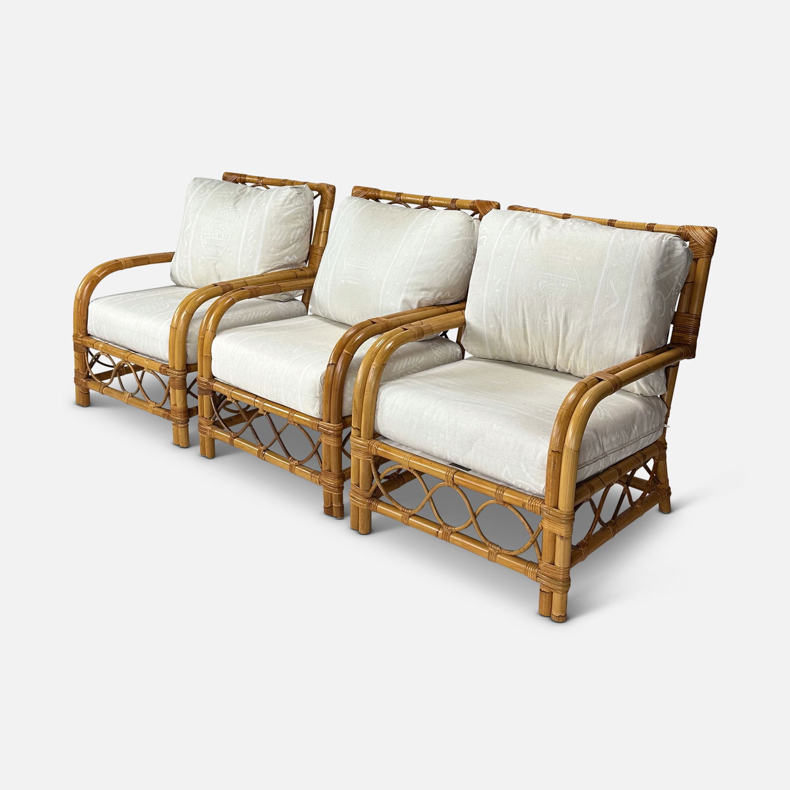 Three Bielecky Brothers Rattan Lounge Chairs (1 of 9)