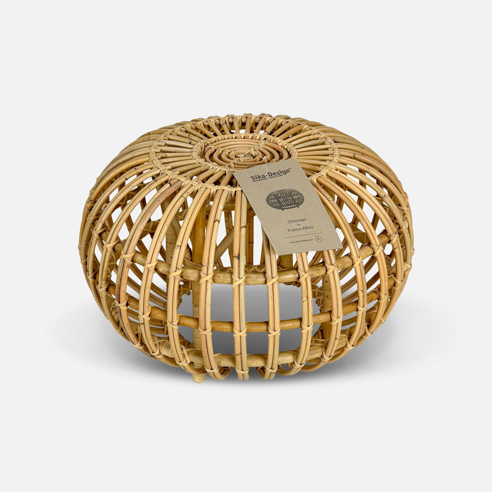 Franco Albini for Sika Design Rattan Ottoman (1 of 7)