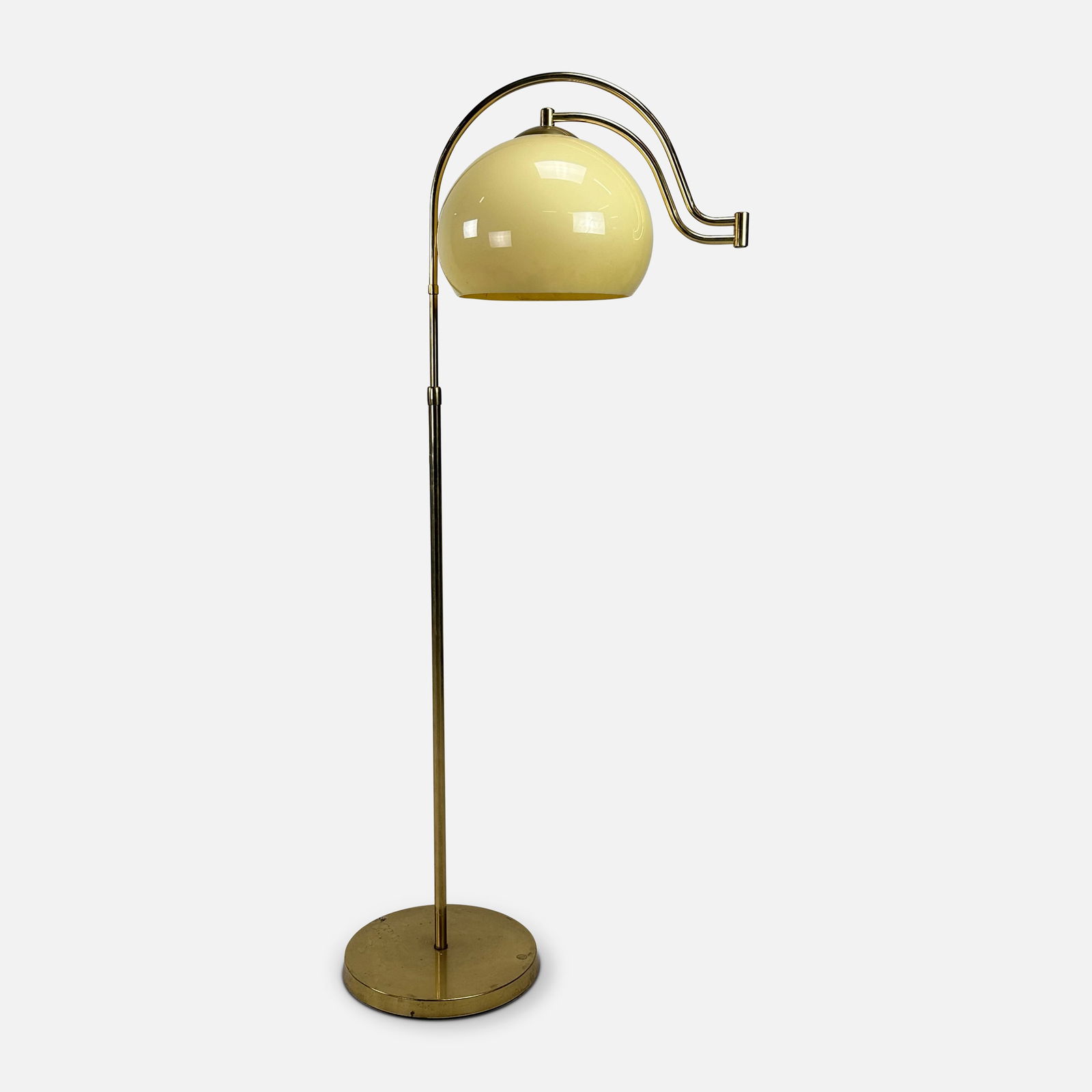 Laurel Adjustable Swing Arm Brass Table Lamp (1 of 6)