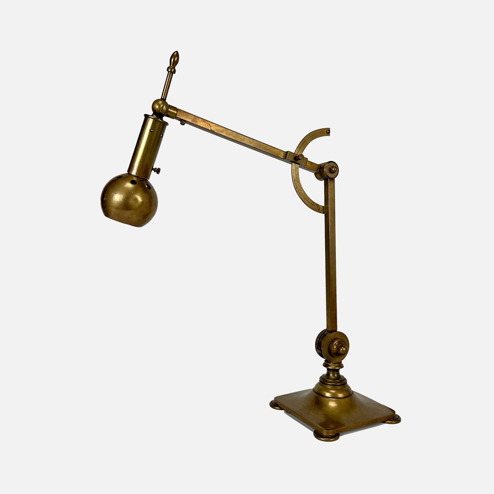 Brass Bauhaus Style Architectural Adjustable Desk Lamp (1 of 7)