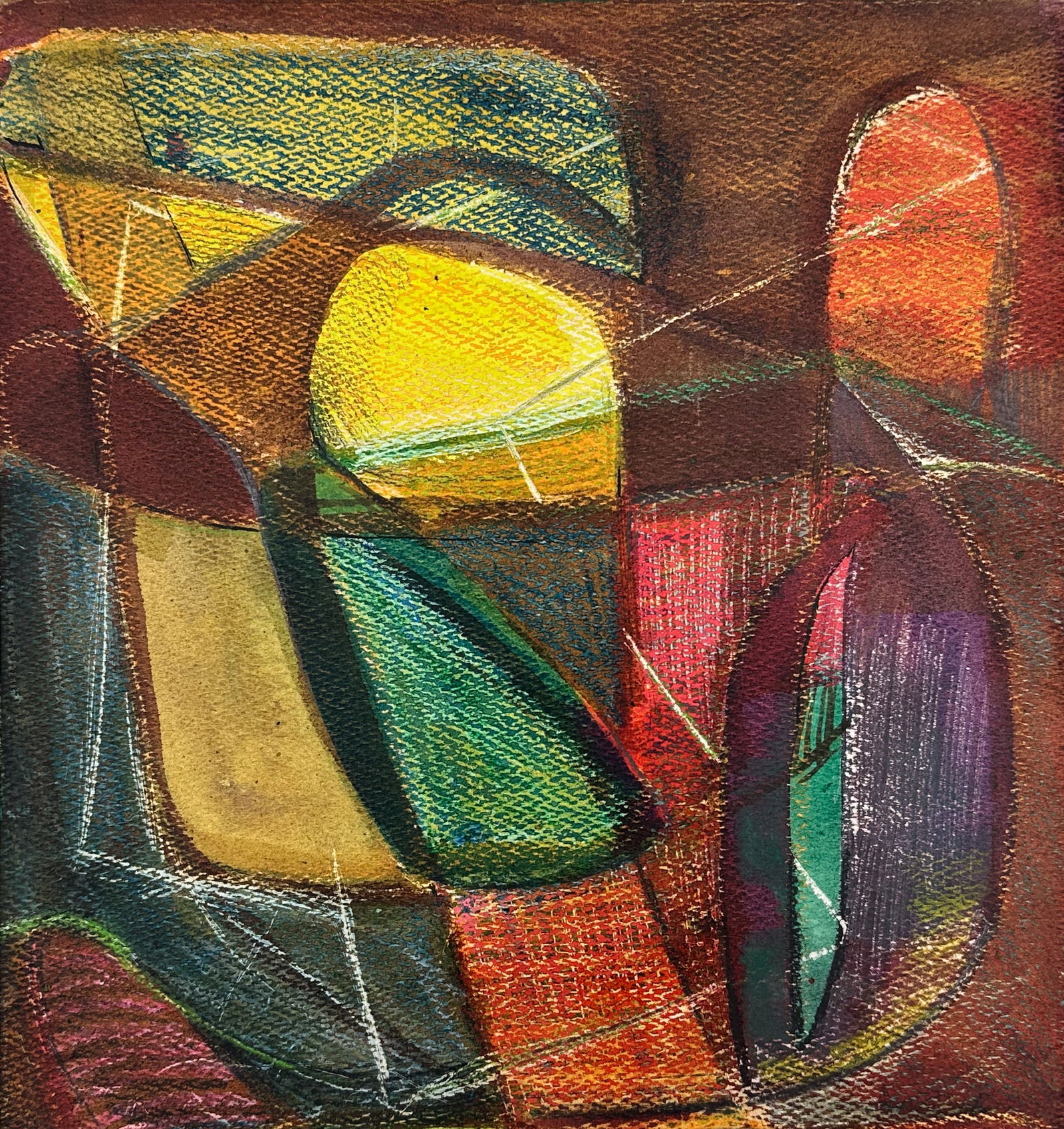 Artist Signed Abstract Mid Century Modern Composition (1 of 4)