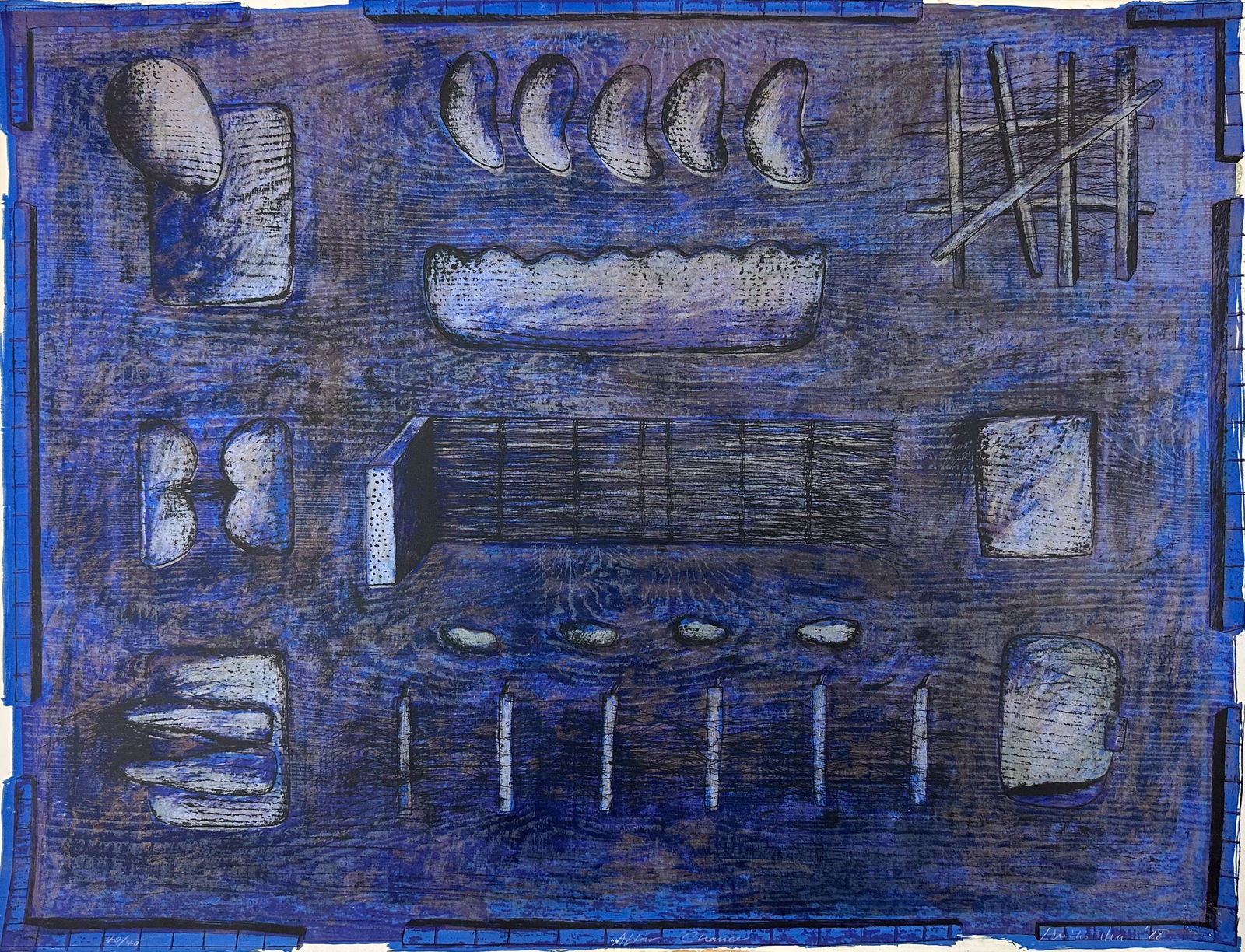 Yuriko Yamaguchi "After Chance" 1988 Japanese Modern Etching (1 of 6)