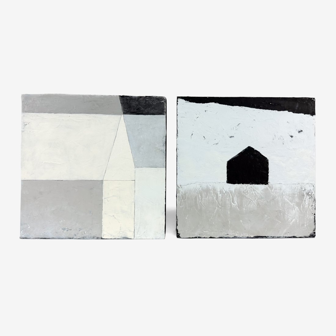 Two Jeanne Garant Oil and Wax on Board Mid Century Modern Paintings (1 of 6)