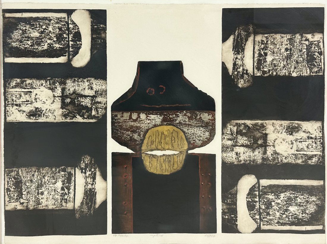 Dzevad Hozo 1966 Gold Leaf Aquatint Etching (1 of 4)