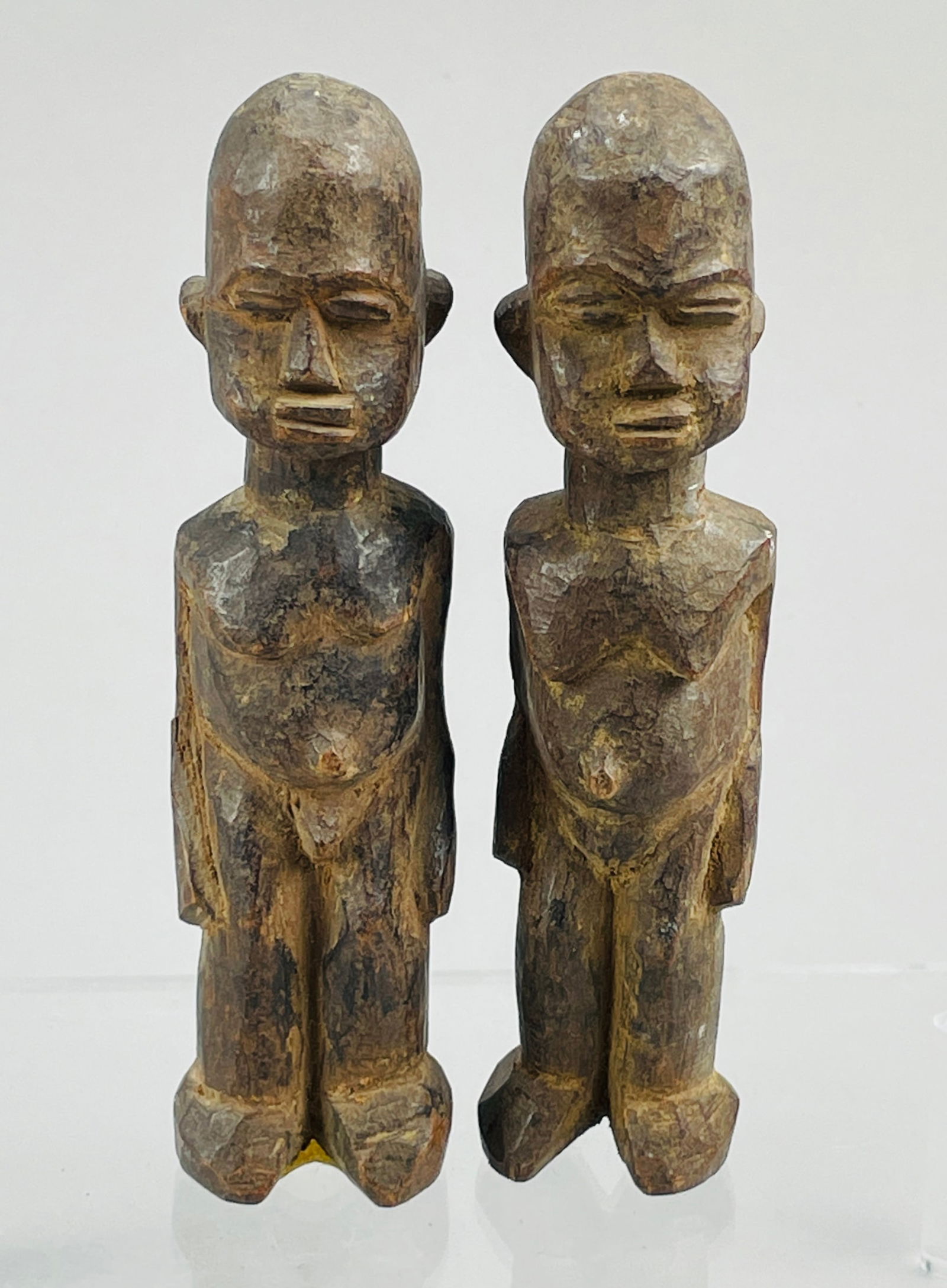 African Lobi Bateba Carved Wood Tribal Statue Pair Burkina Faso Figurines (1 of 4)