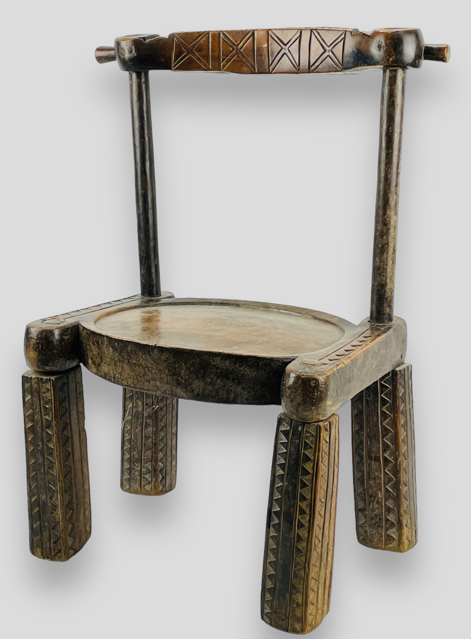 Loma Tribal Carved Wood African Chair Northwest Liberia (1 of 8)