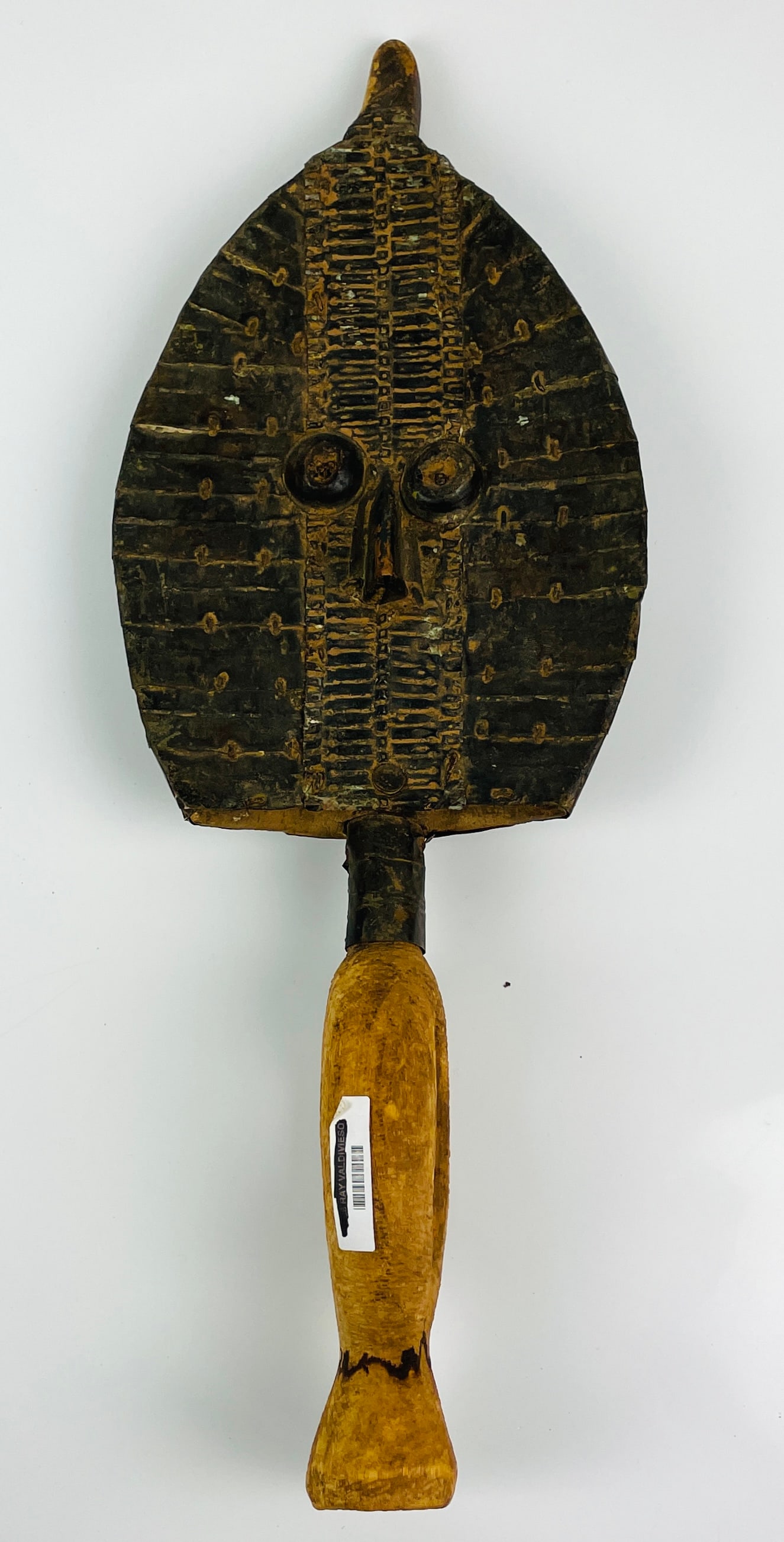 Mahongwe Tribal Carved Wood and Copper Wrap Reliquary Bwete African Cult Figure (1 of 4)