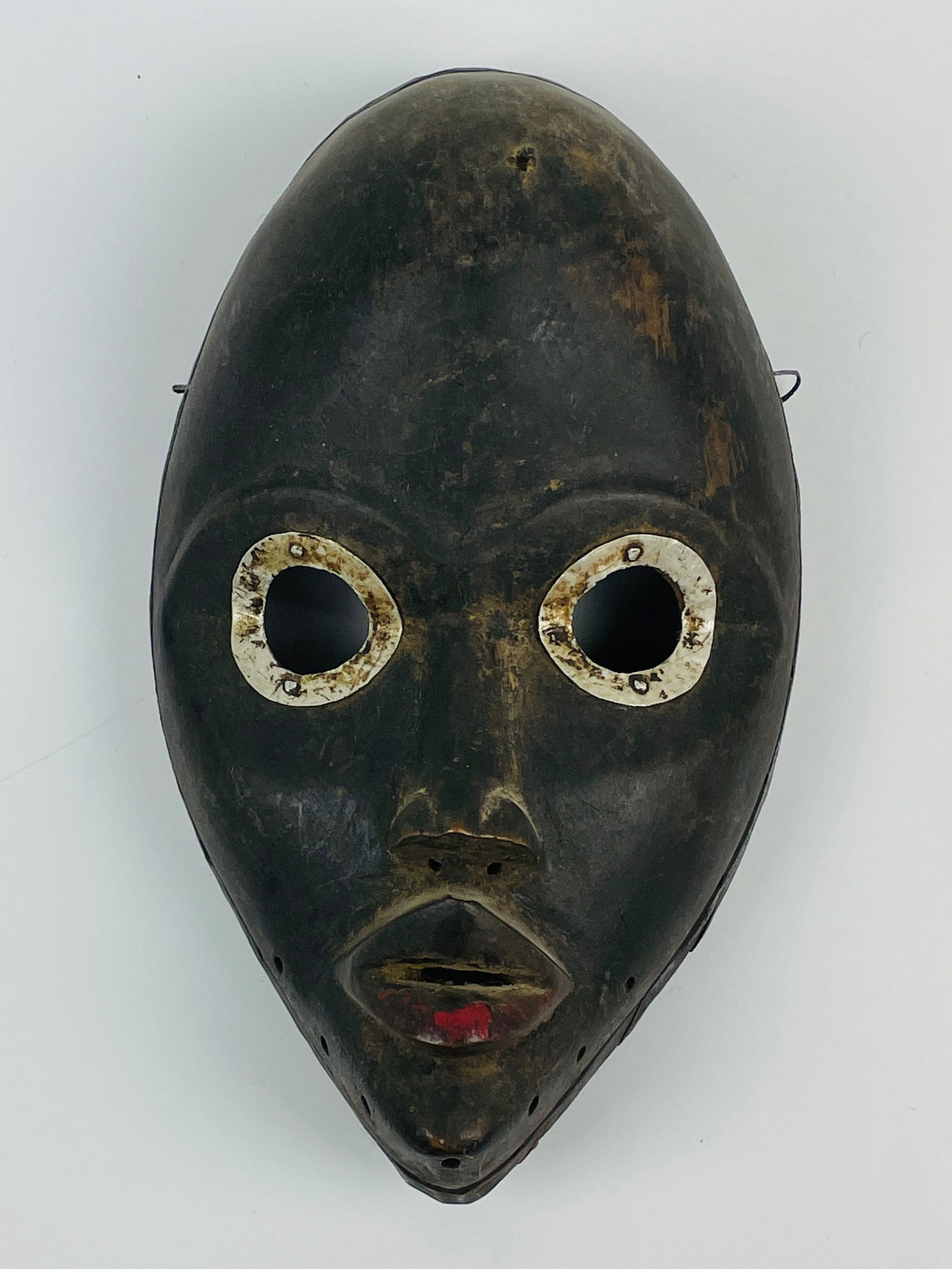 Dan Gunyeya Tribal Carved Hardwood African Face Mask Ivory Coast (1 of 4)