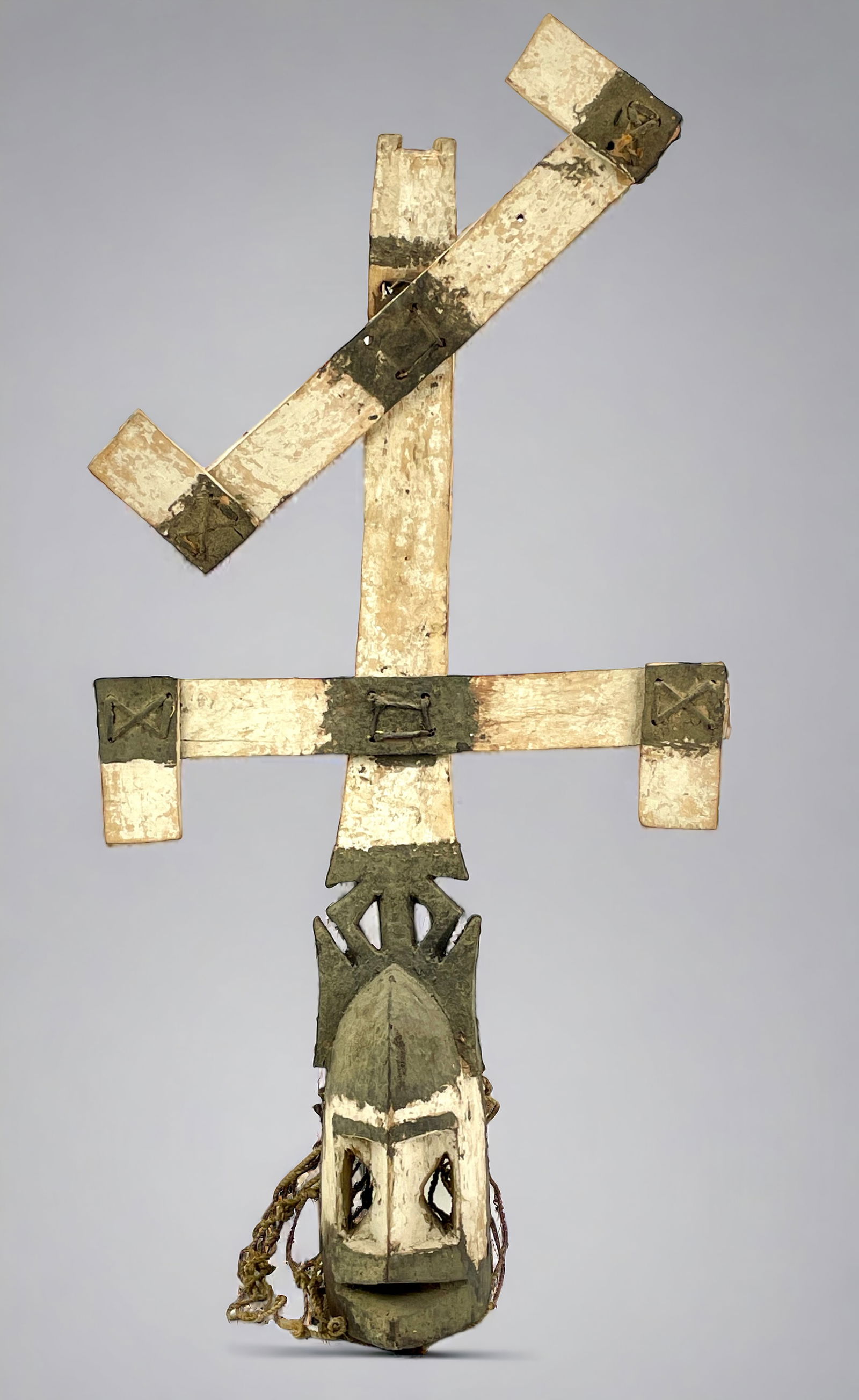 Dogon Tribal Kanaga African Carved and Painted Wood Mask Mali #1 (1 of 9)