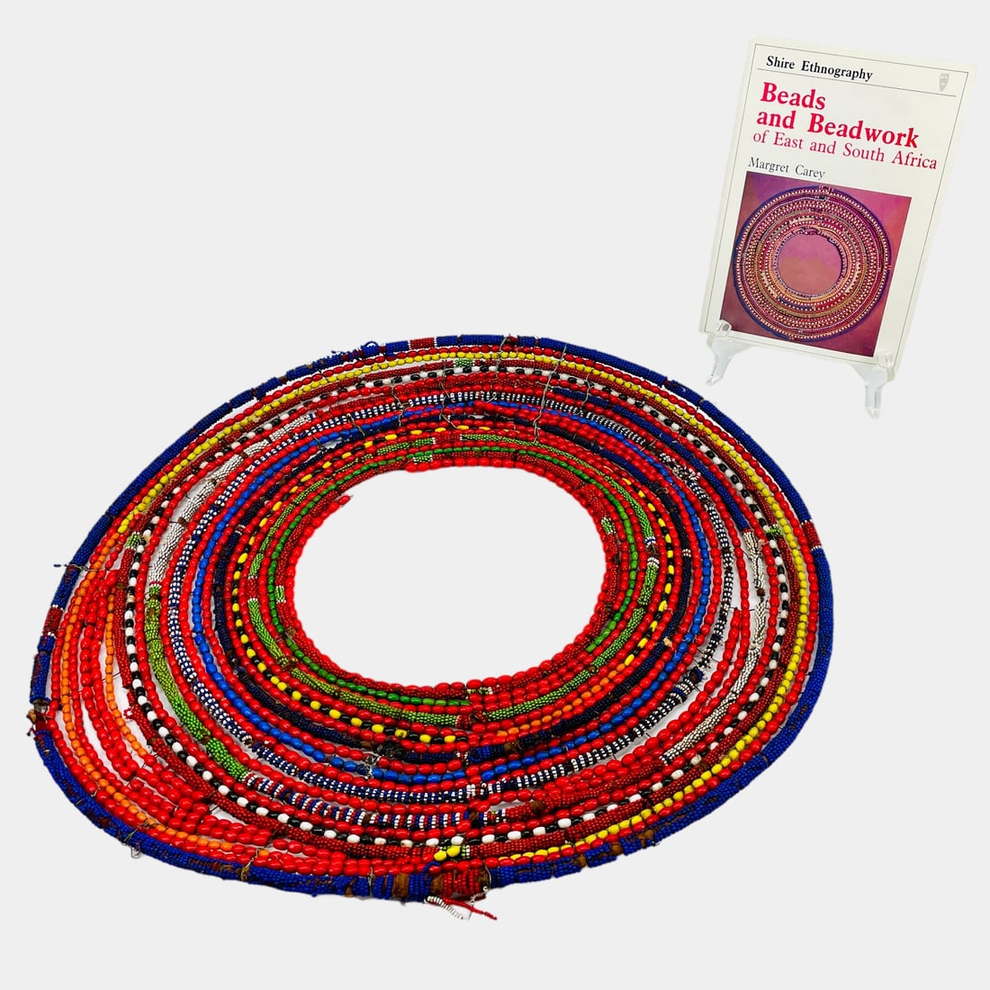 Maasai Beaded Stiff Collar African Tribal Wedding Necklace (1 of 6)