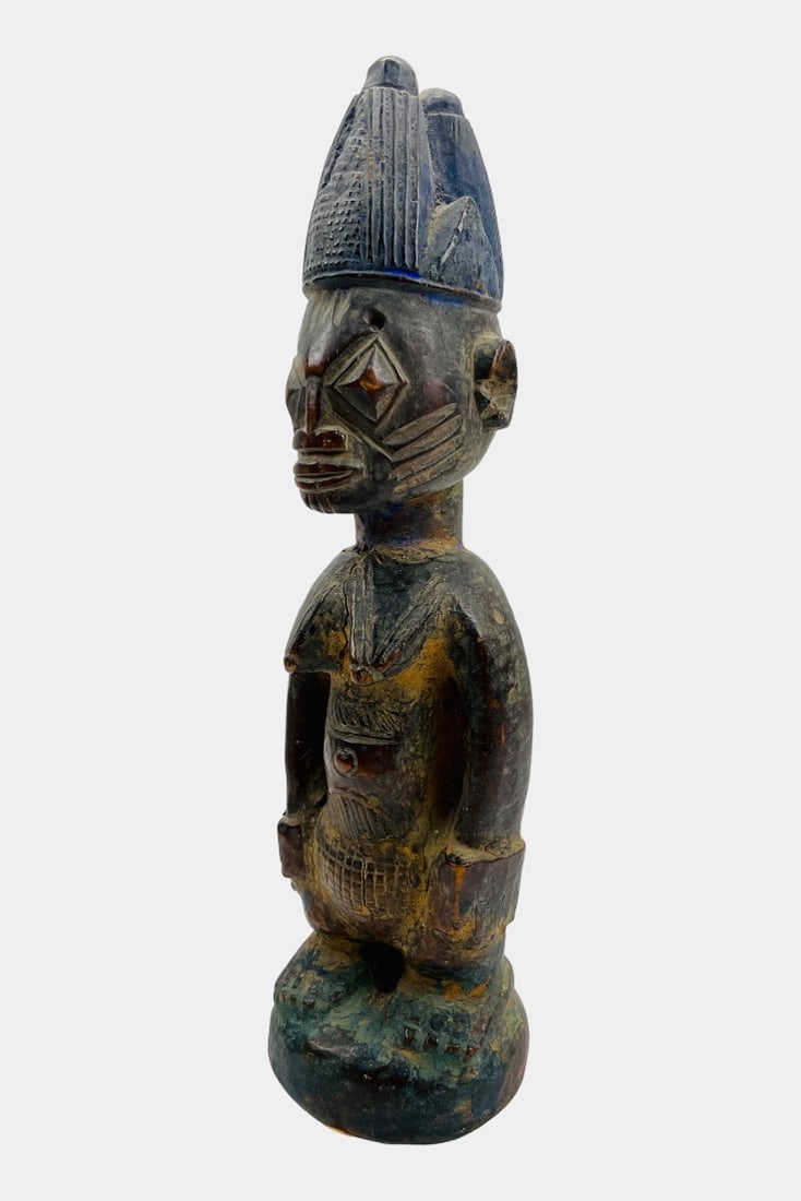 Yoruba Tribal Ibeji Twin Cult Carved Wood Figure African Nigeria #2 (1 of 5)