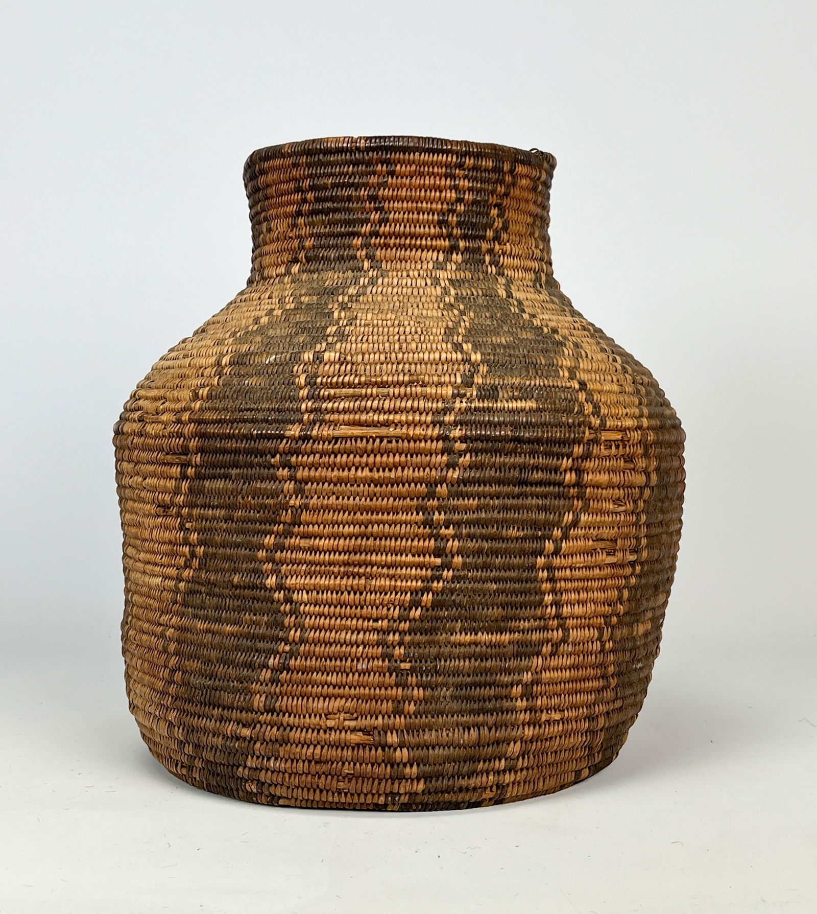 Antique Native American Woven Basket Possibly Apache Auction