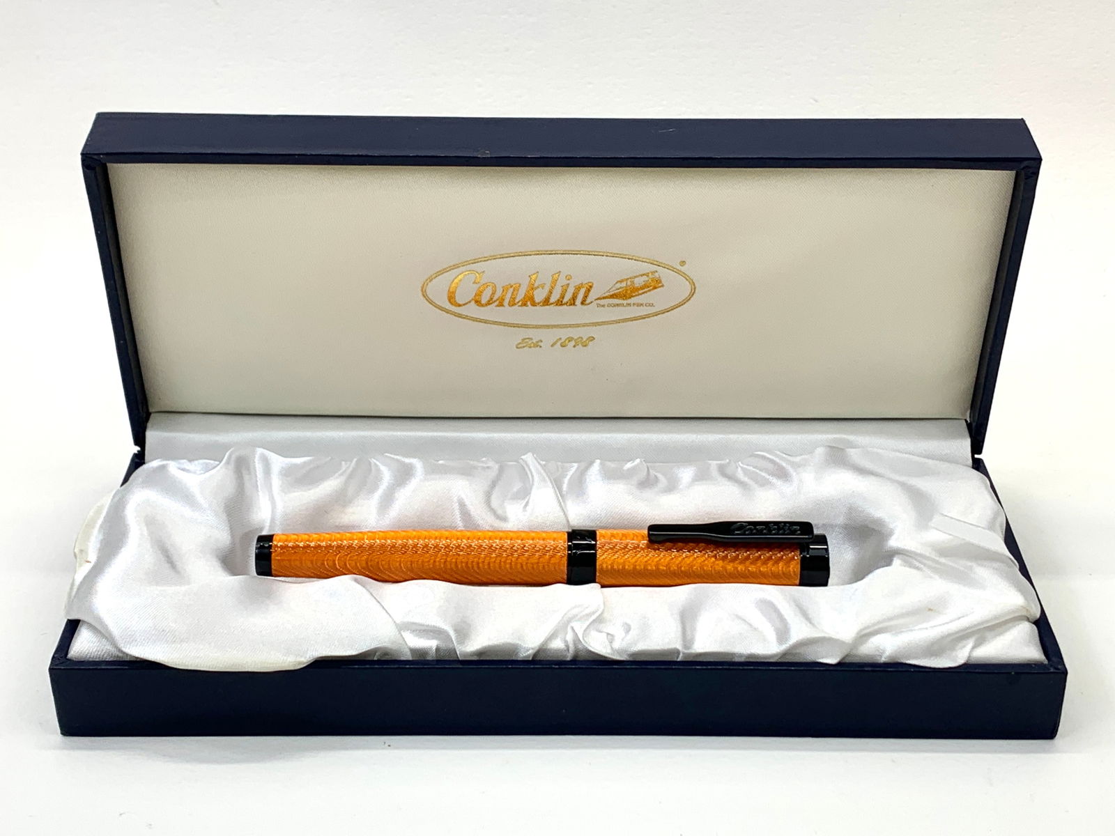 Conklin Orange Wave Ballpoint Pen w/Box (1 of 6)