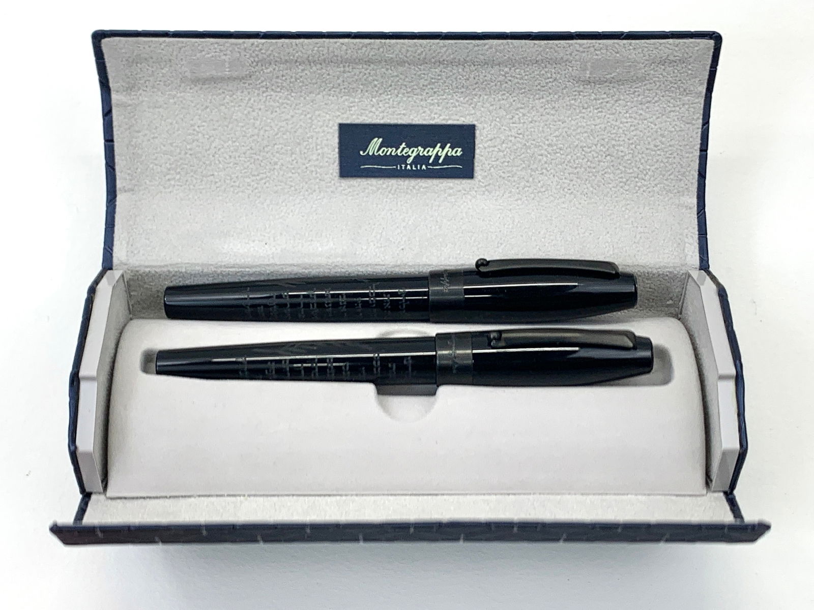 Montegrappa Italy Fortuna Credo Shema Isreal Fountain and Ballpoint Pen Set w/Box (1 of 10)