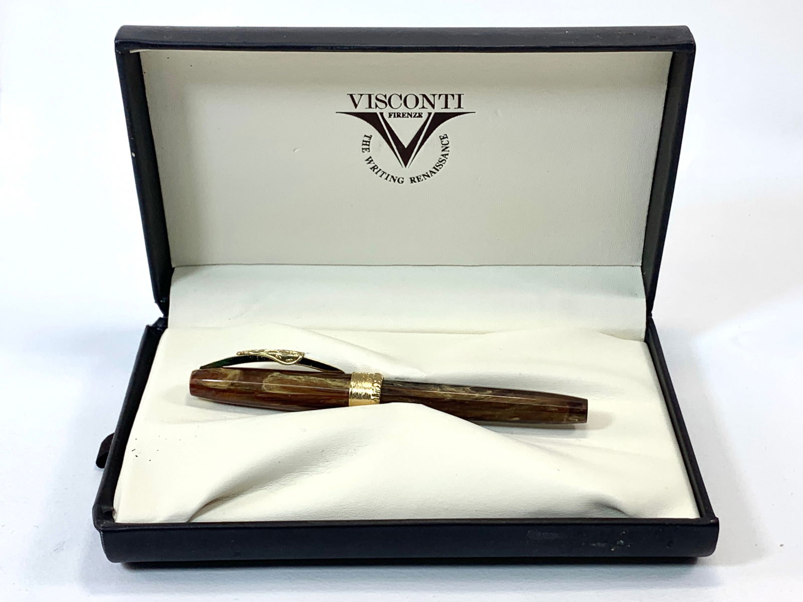 Visconti Italy Salvador Dali Dance of Time Brown Fountain Pen w/Box (1 of 7)