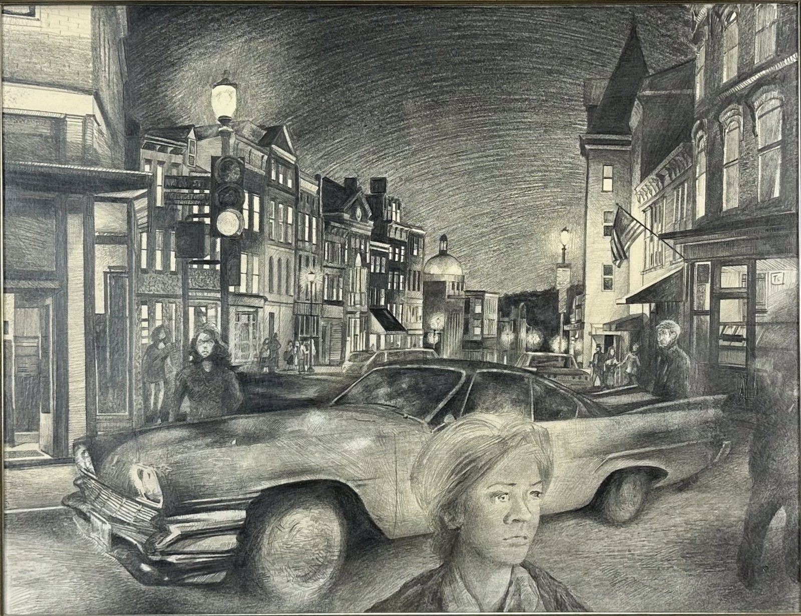 Thomas Spande Original Framed Graphite Drawing (1 of 4)