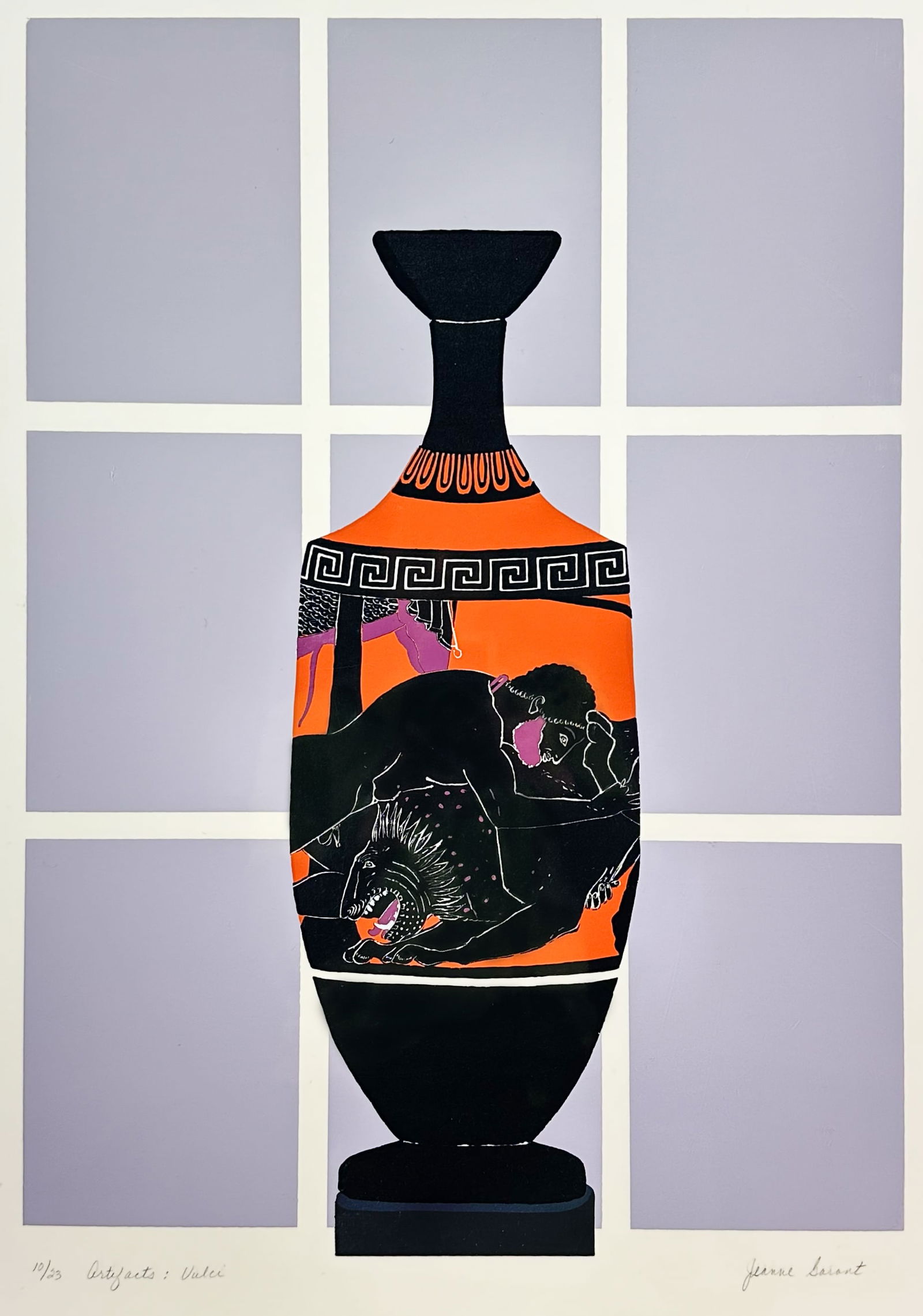 Jeanne Garant "Artifacts: Vulci" Pencil Signed Loose Silkscreen Print (1 of 6)