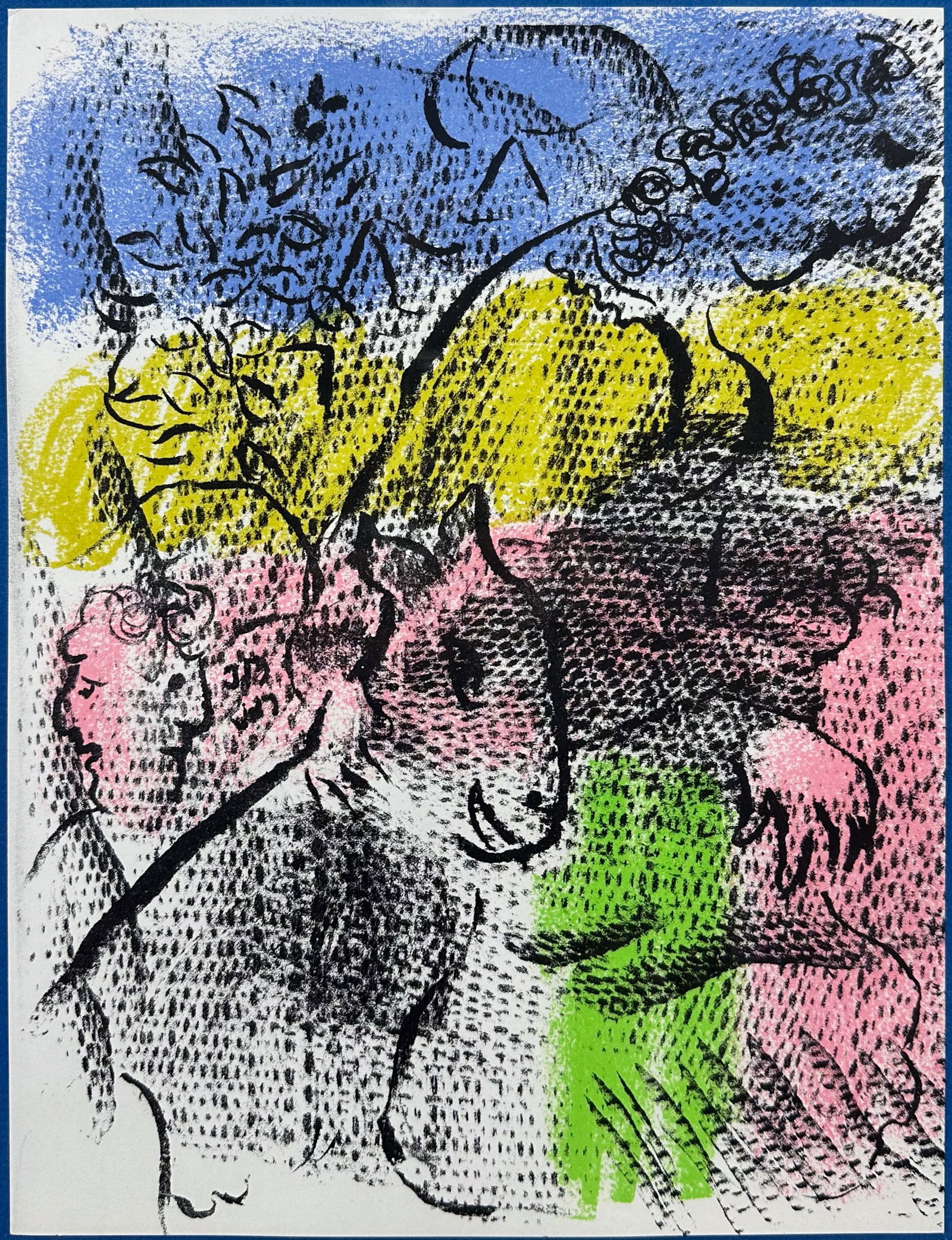 Marc Chagall "XXe Siscle No. 34" 1970 Framed Lithograph Print (1 of 6)