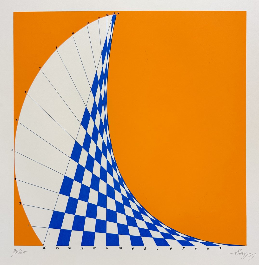 Herbert Bayer Standing Curve Bauhaus Limited Edition Screenprint #1 (1 of 6)