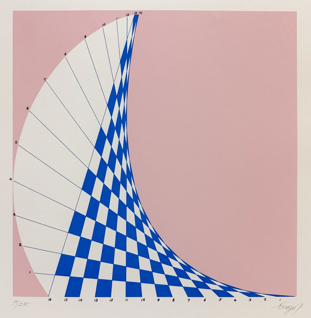 Herbert Bayer Untitled Curve Bauhaus Limited Edition Screenprint #2 (1 of 6)