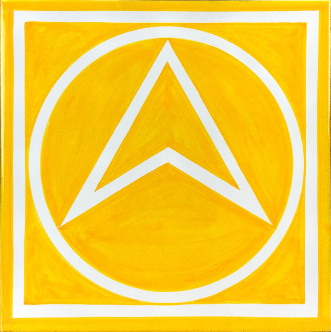 Sol LeWitt "Star Series" 1985 Glazed Ceramic 10" Art Tile Mounted and Framed (1 of 5)