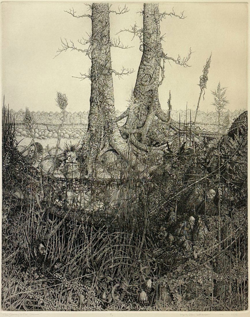 Mark Alan Leithauser "The Journey is the Teacher" 1973 Etching (1 of 5)