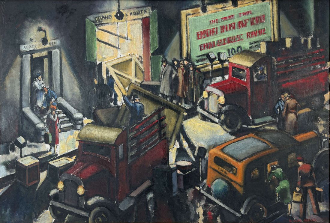 J. Rudolph Gessley "Engagement Concluded" Original Oil on Canvas Painting (1 of 6)