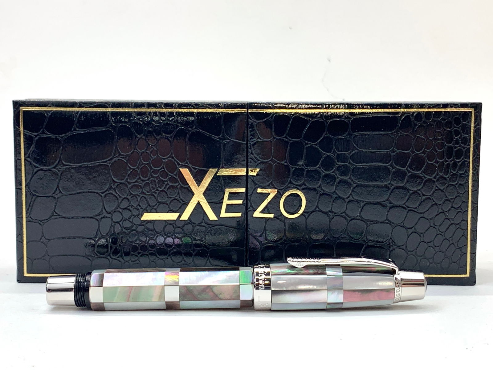 Xezo Germany Maestro Mother of Pearl and Chrome  Ltd Ed Ballpoint Pen w/Box (1 of 8)
