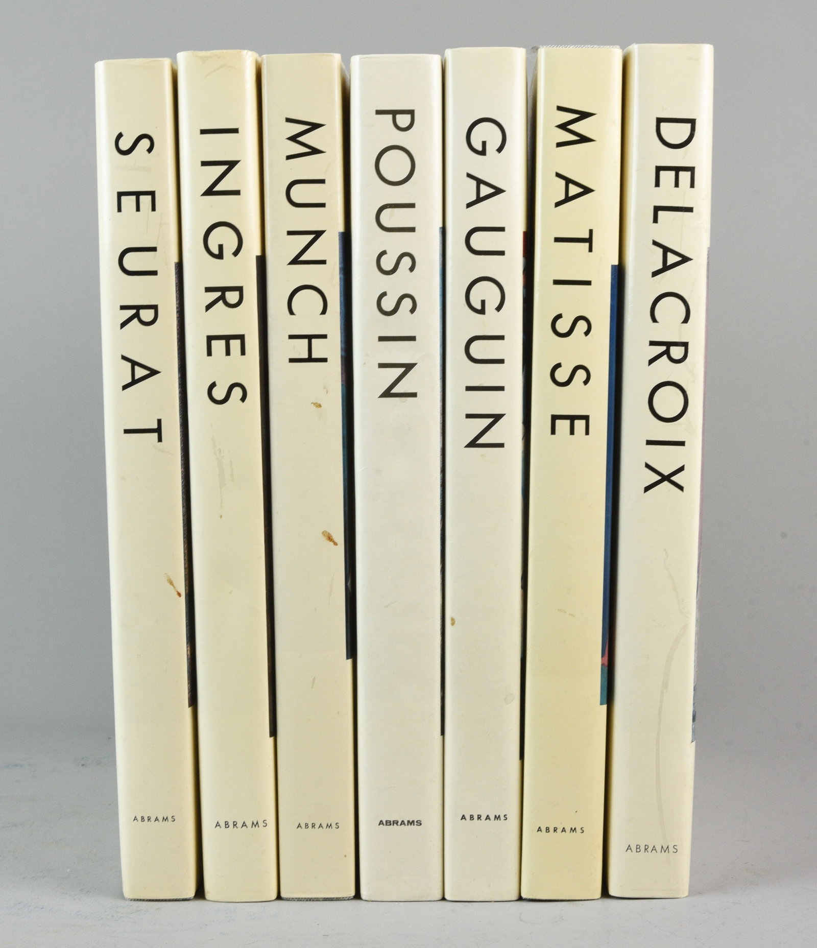 Seven Abrams Art Guides c.1960s Book Set: Seven Abrams Art Guides c.1960s. Light discoloration to wear and jackets, clean pages.