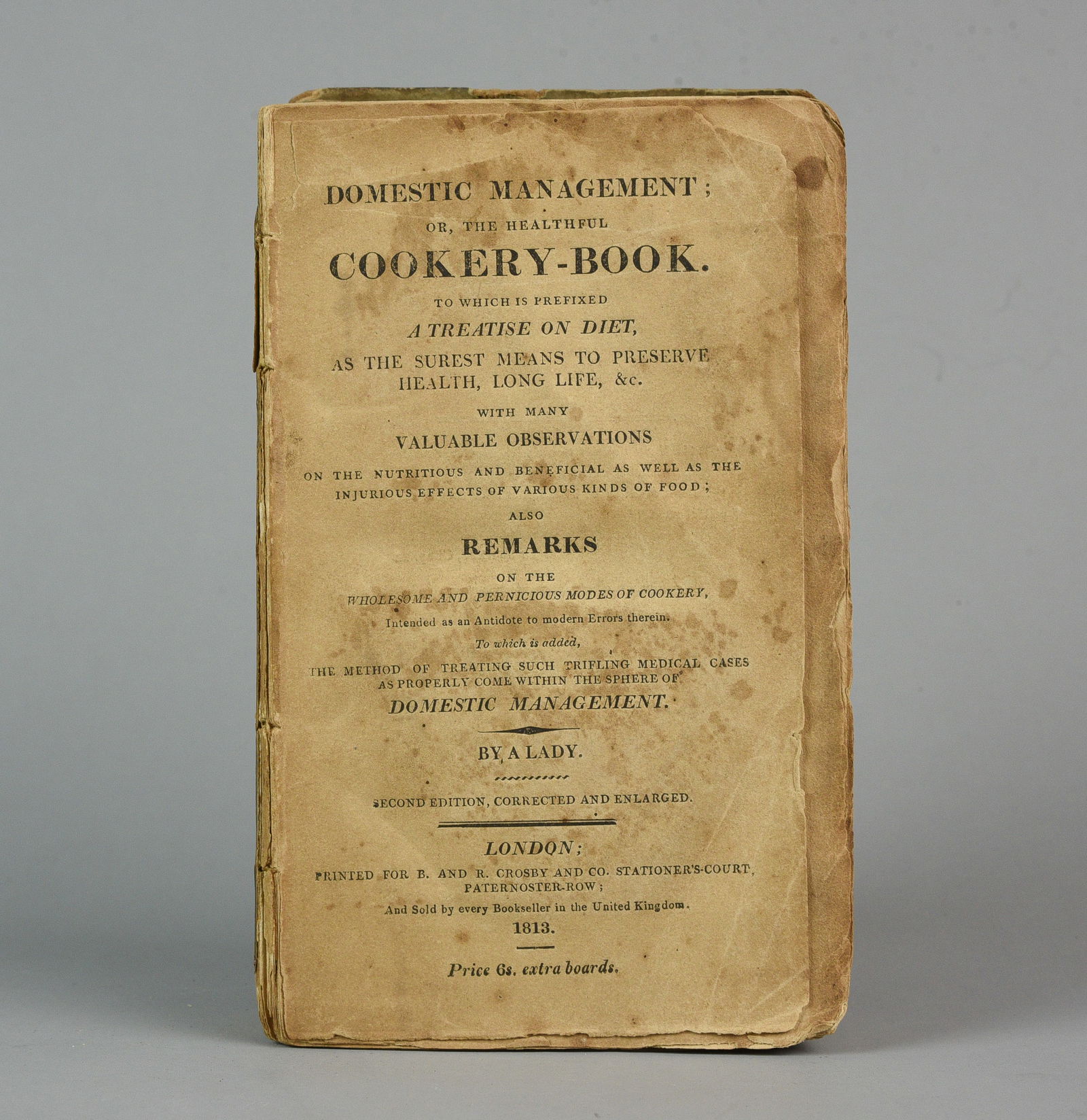 Domestic Management 1813 Scarce Antique 19thC American Cookbook (1 of 5)