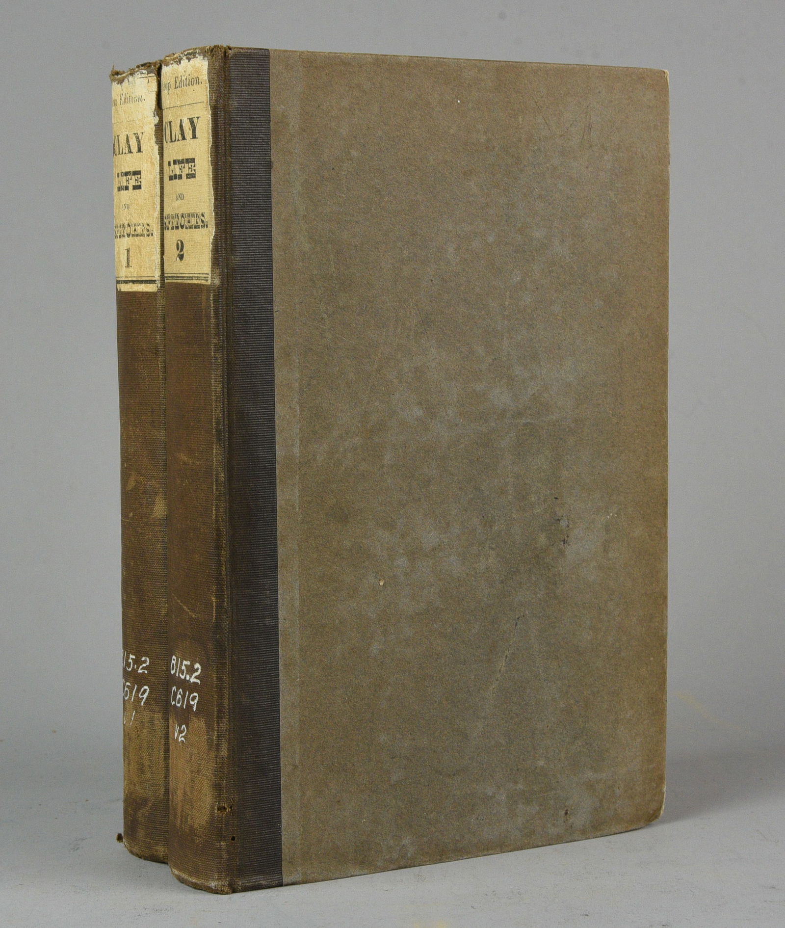 The Life and Speeches of Henry Clay 1844 Antique 2-Volume Political Book (1 of 9)