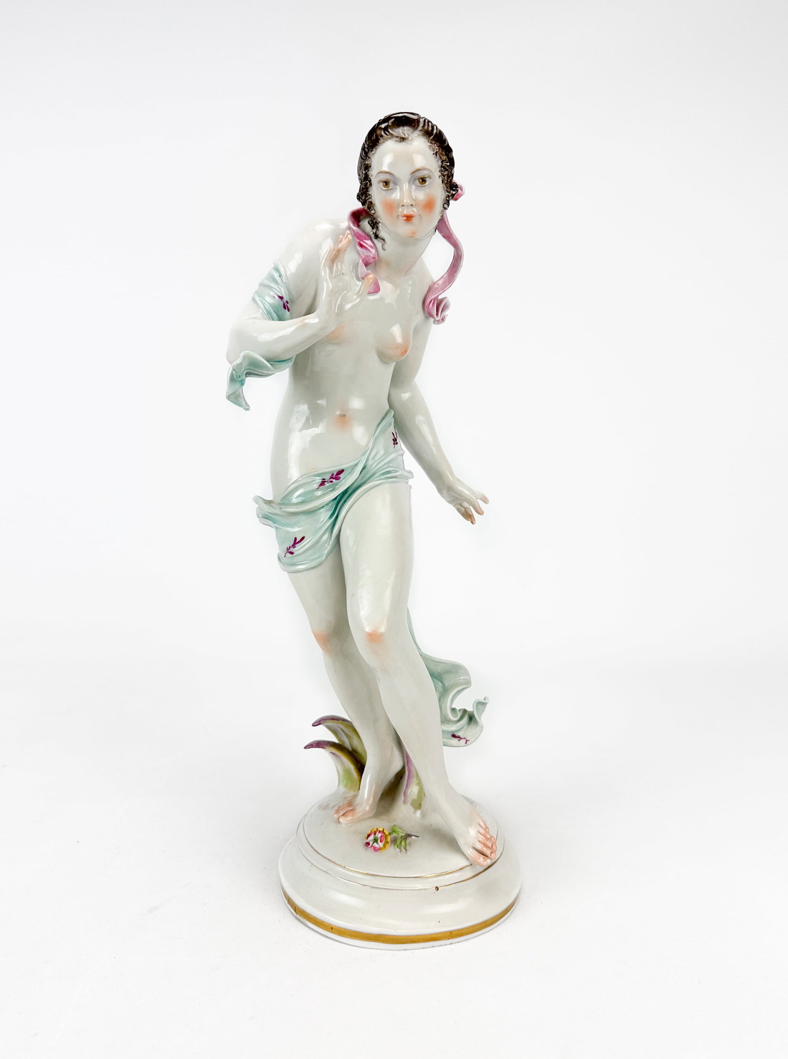 Antique 1920s Gustav Oppel German Porcelain Statue Nude Woman Figurine: Antique 1920s Gustav Oppel German Porcelain Nude Woman Figurine. Ca. first quarter 20thC. Excellent with no chips, cracks or repairs. We Do Not Provide In-House Shipping! Please reach out to Donald Ca