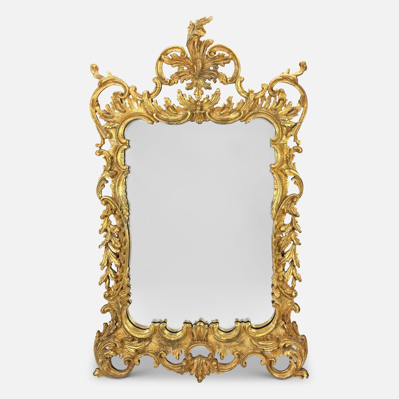 Italian La Barge Gilt French Rococo Carved Gilt Wood Wall Mirror (1 of 3)