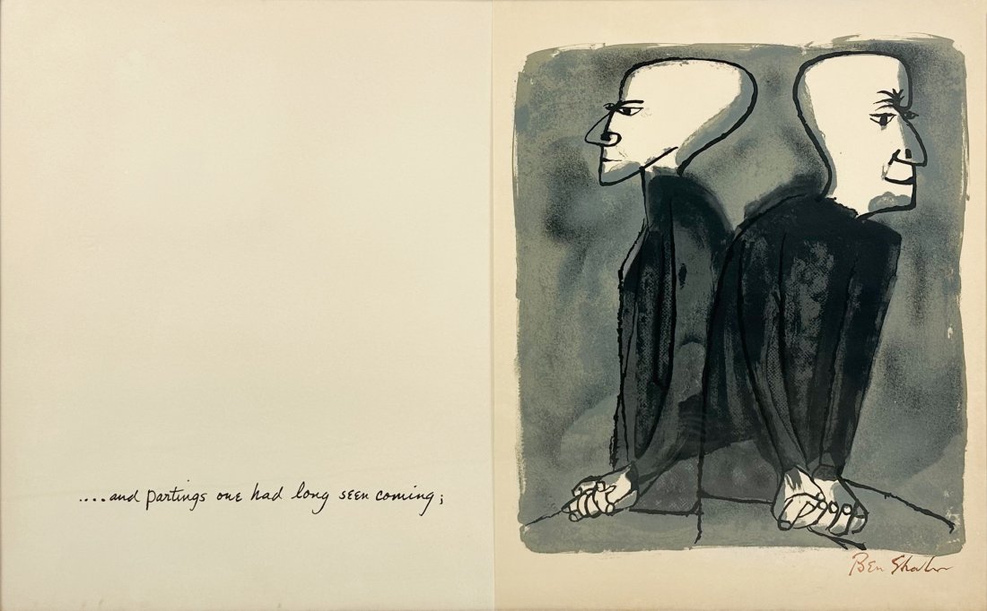 Ben Shahn "Paintings Long Seen Coming" Rilke Portfolio Ink Signed Limited Edition Print (1 of 4)