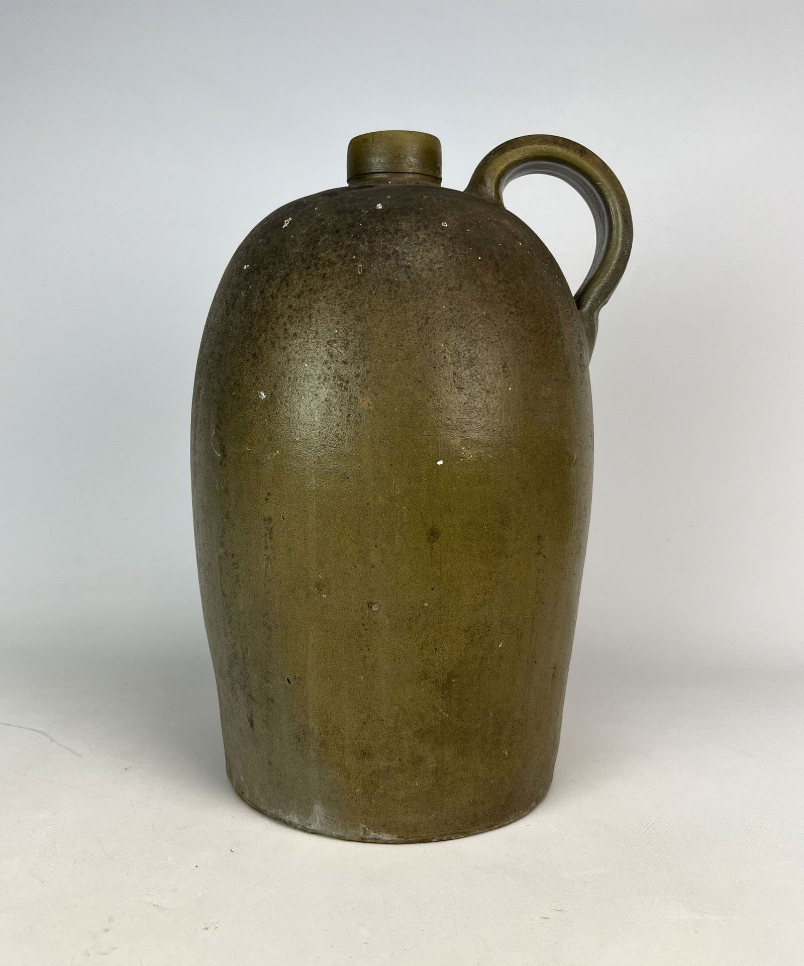 Antique 2-Gallon Salt Glazed Southern Stoneware Pottery Jug w/Handle (1 of 9)
