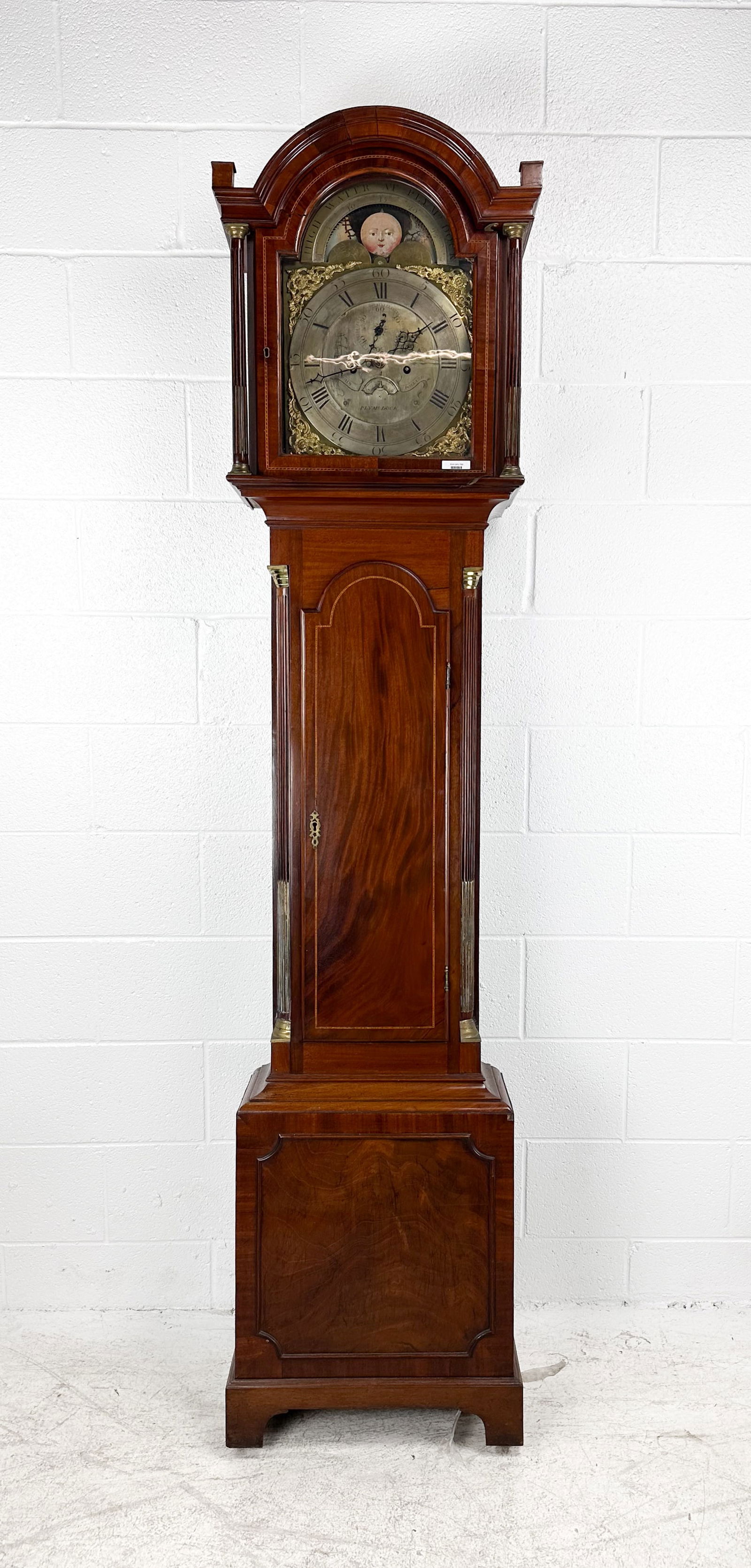Antique 18thC John Pollard Tall Long Case Grandfather Clock (1 of 11)