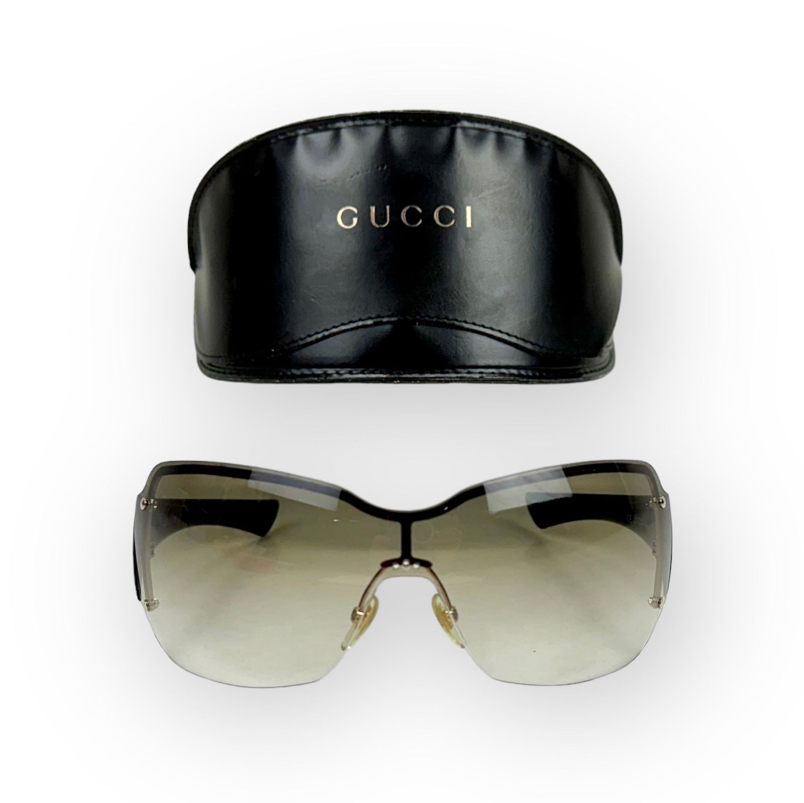 GUCCI GG 1825/S Shield Sunglasses.  Made in Italy.  Case Included. (1 of 5)